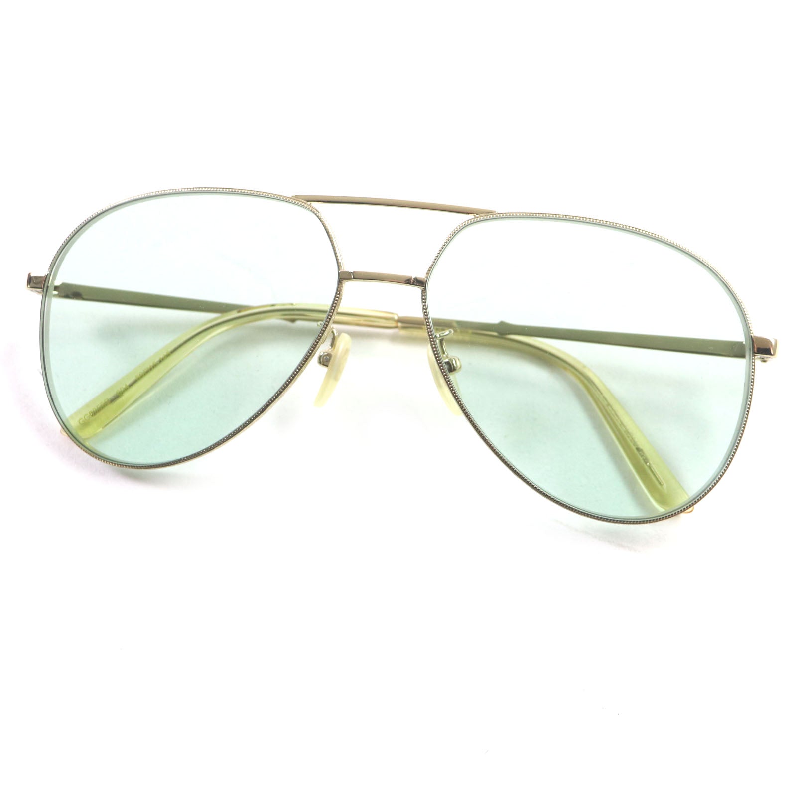 GUCCI GG0356S 004 Sunglasses Gold Clear Yellow