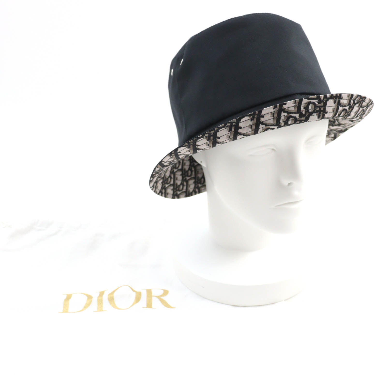 Dior TEDDY-D Oblique Bob Hat Black 58