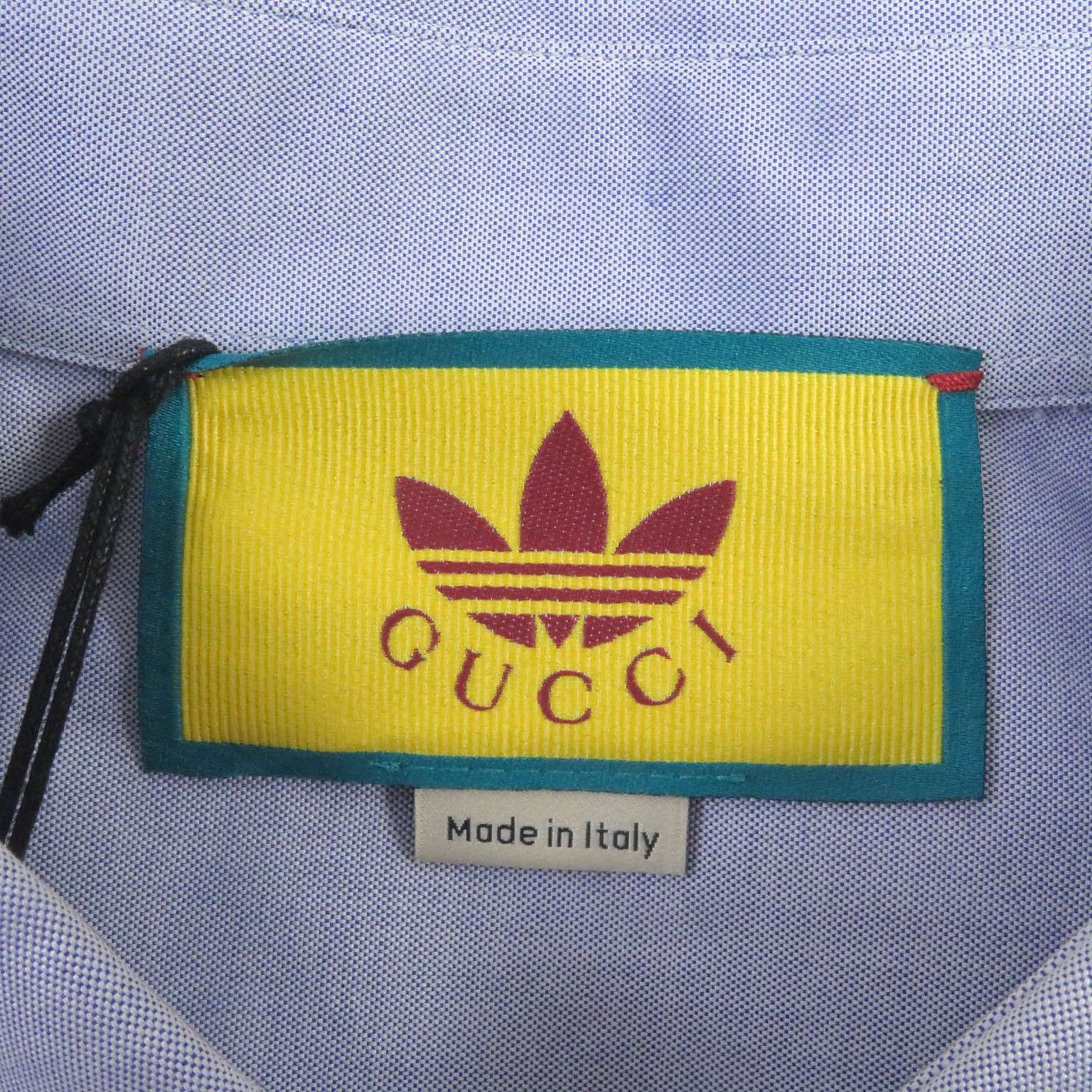 Gucci Embroidered Trefoil Logo Chambray Shirt