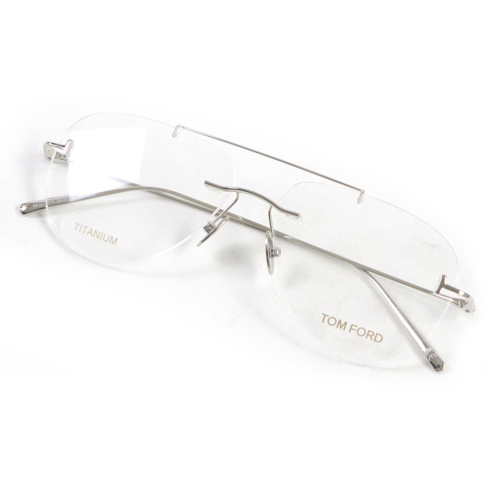 TOM FORD TF5679 Glasses Eyewear Silver Clear