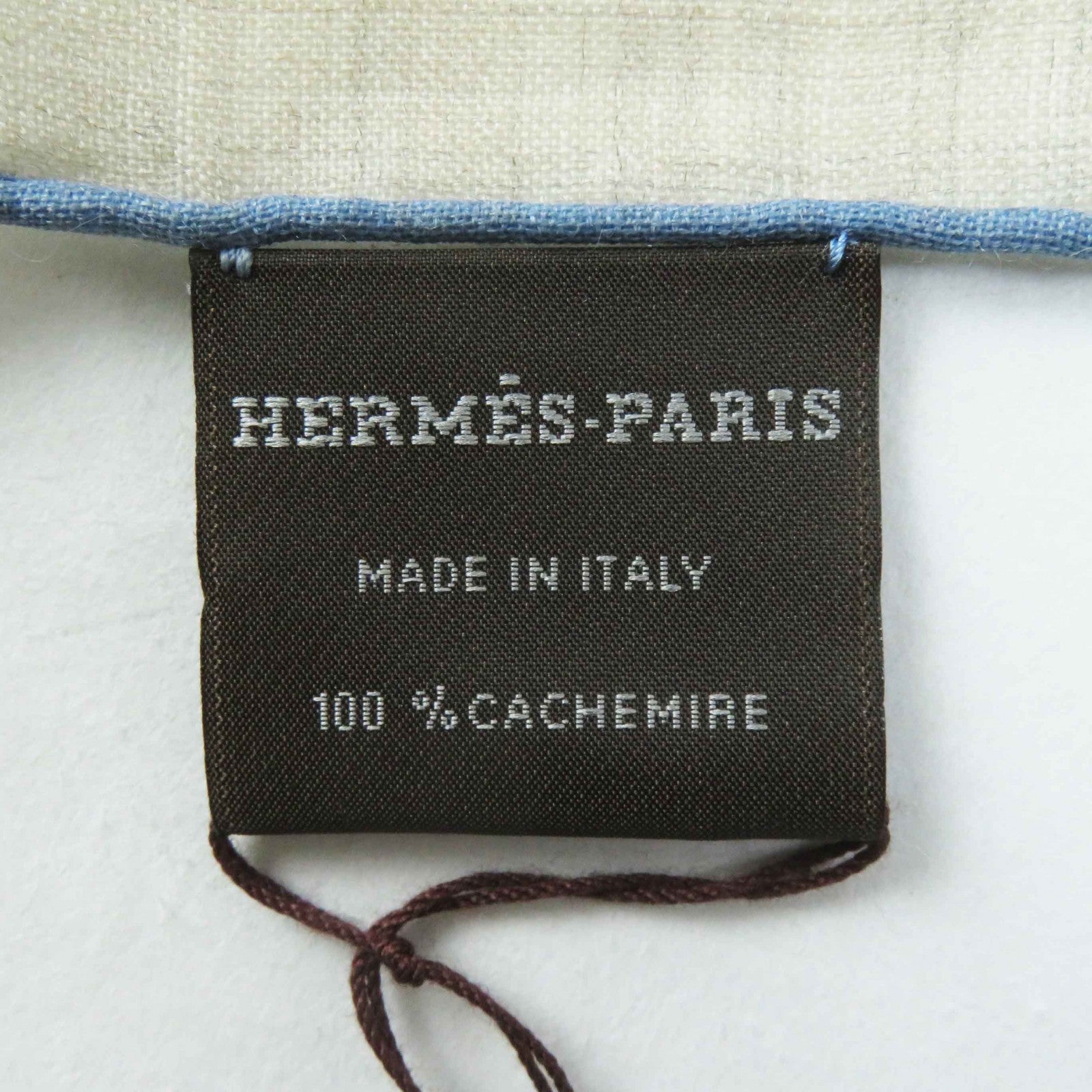 Hermes Les Rubans Cashmere Shawl Beige