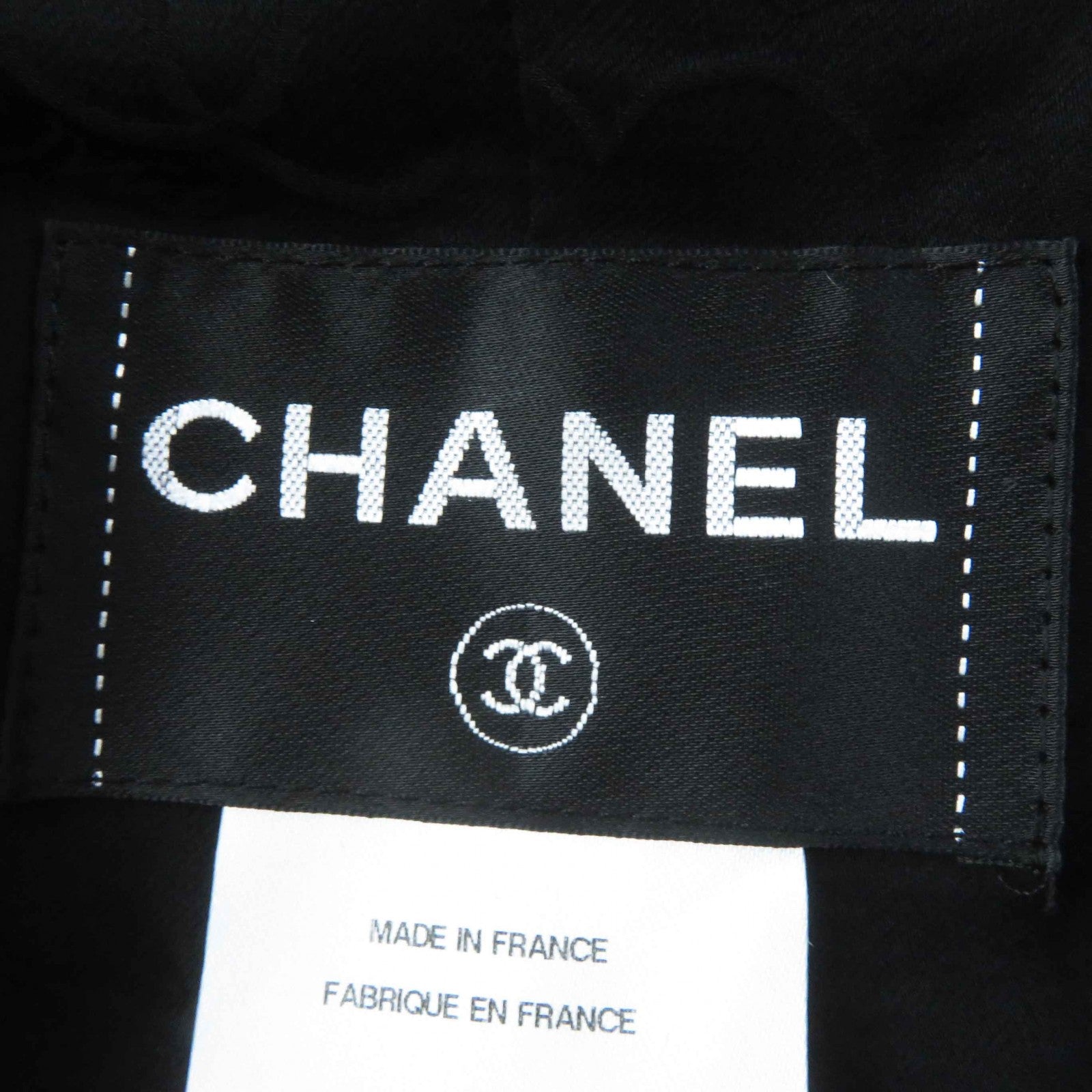 Chanel Wool Nylon Rhinestone COCO Button Tweed Coat