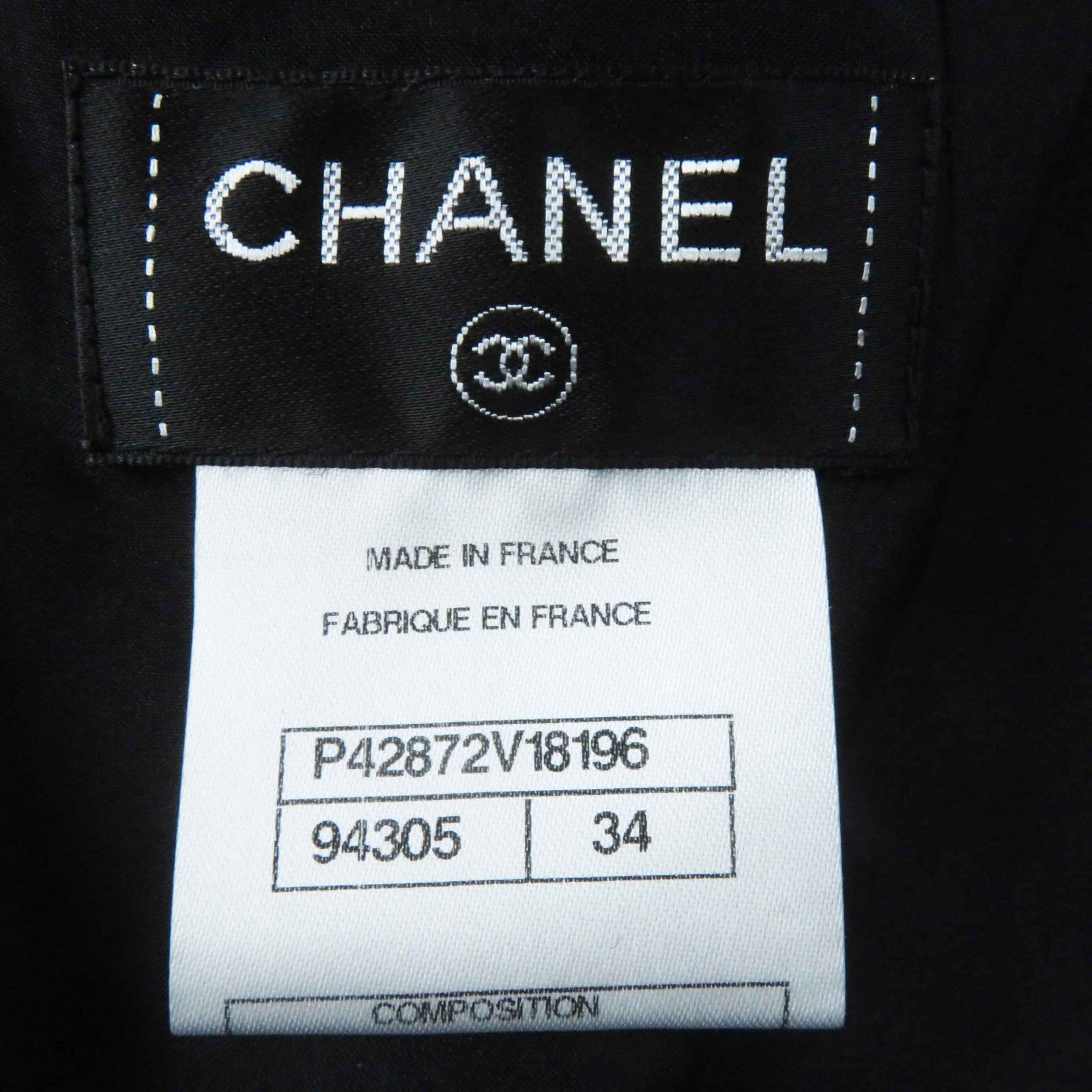 Chanel Wool Nylon Rhinestone COCO Button Tweed Coat