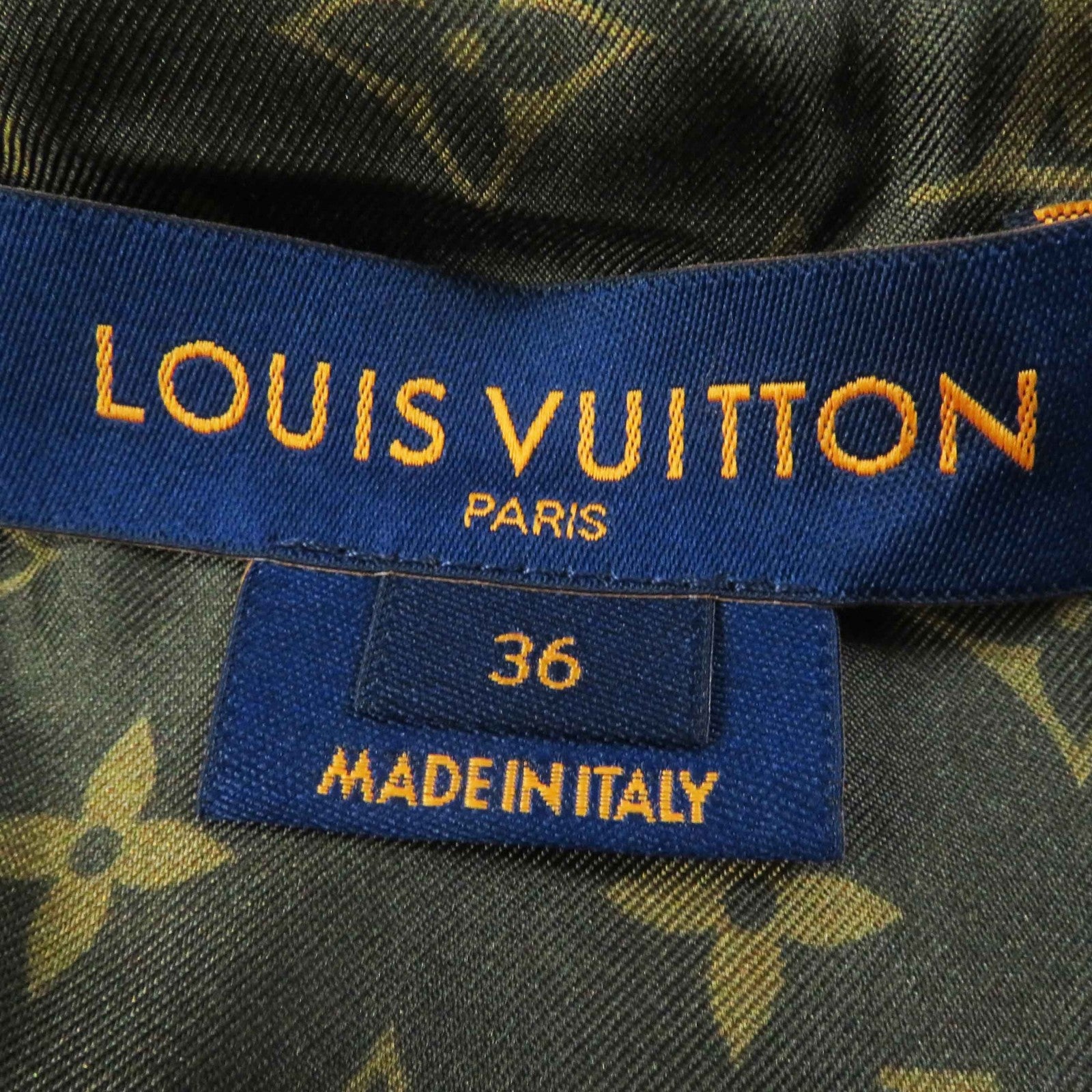 Louis Vuitton Leather Silk Monogram Bomber Jacket