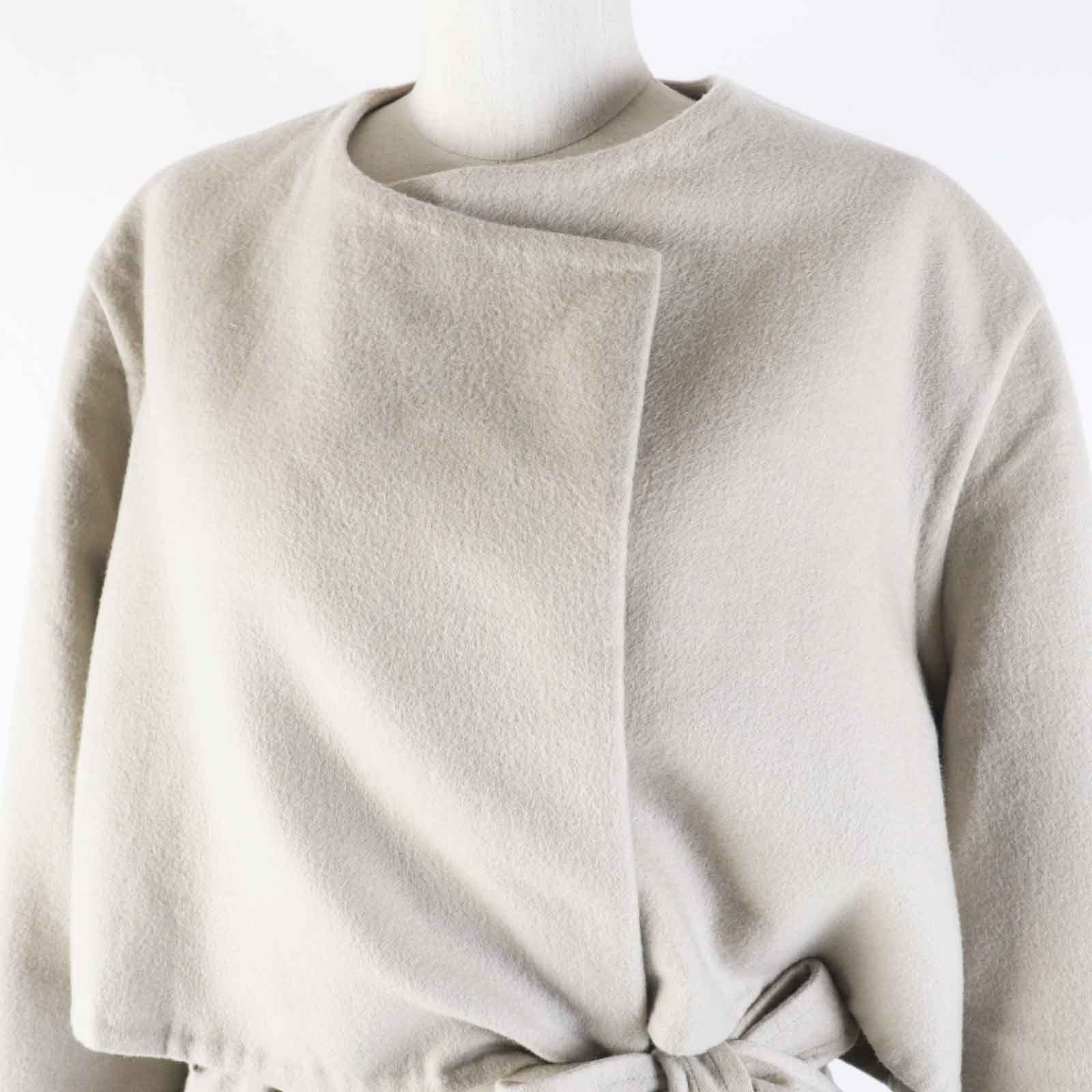 Hermes Cashmere Belted Long Wrap Coat Women