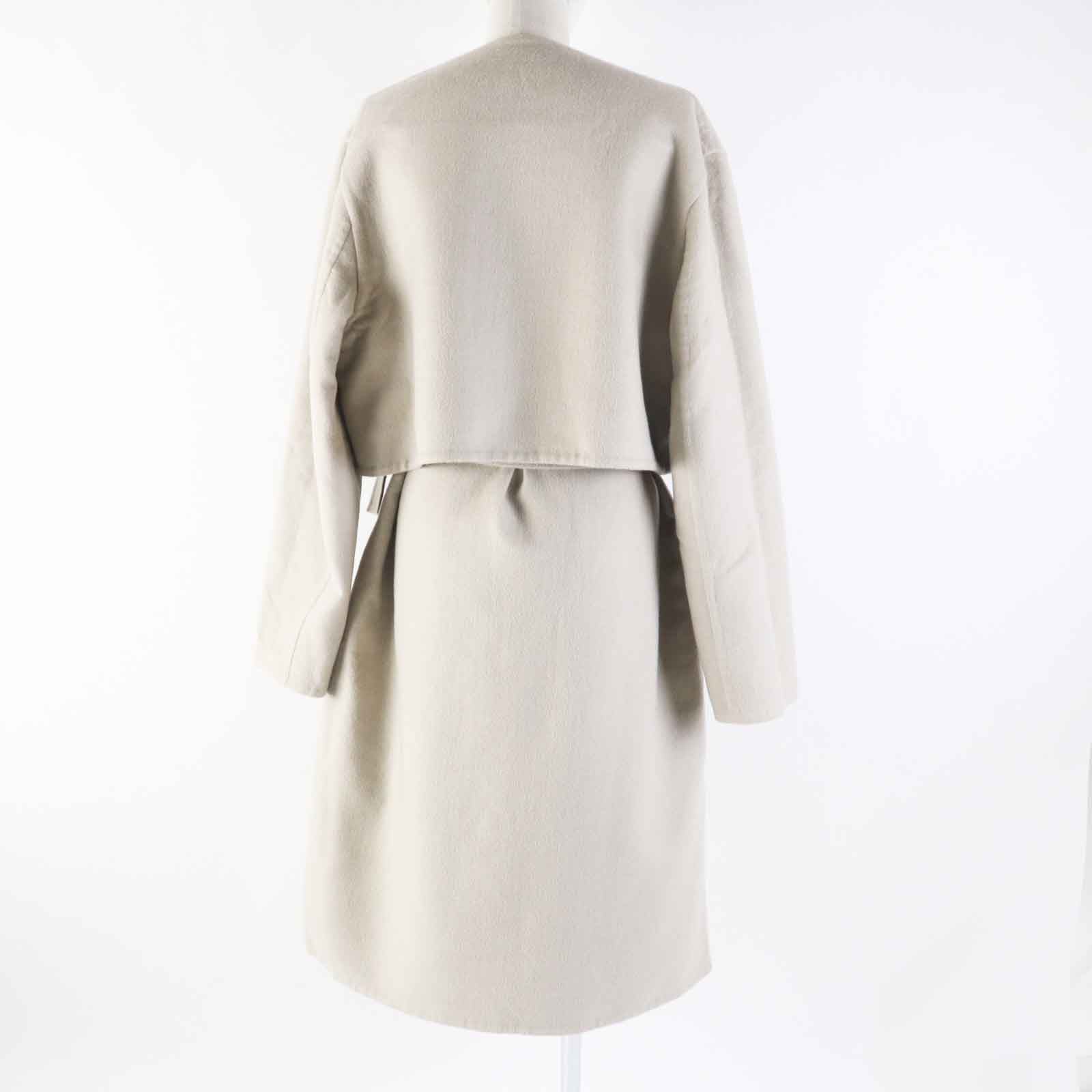 Hermes Cashmere Belted Long Wrap Coat Women