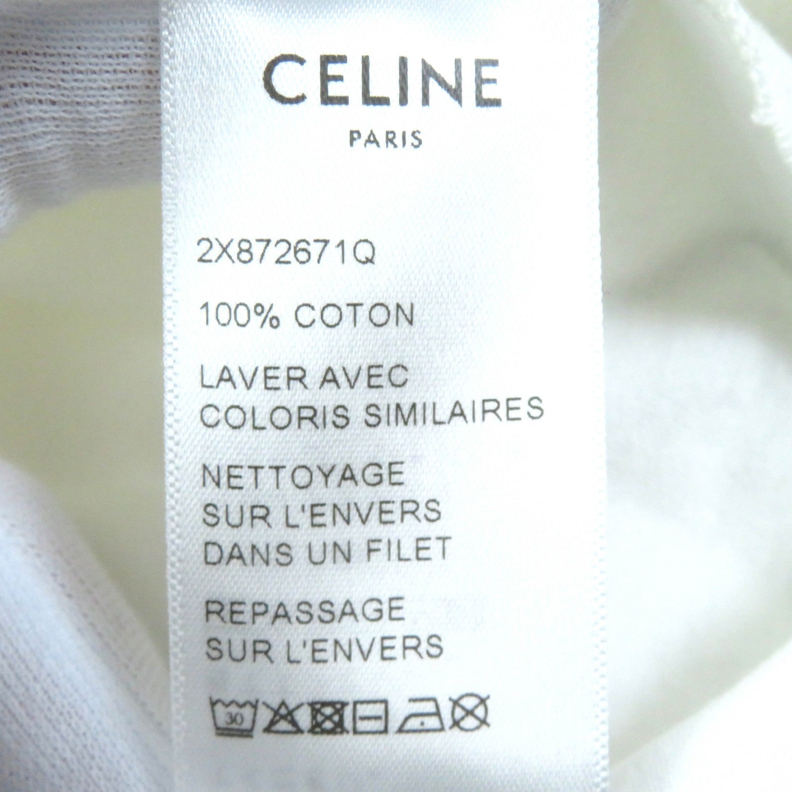 Celine Triomphe Logo Cotton T-shirt XS