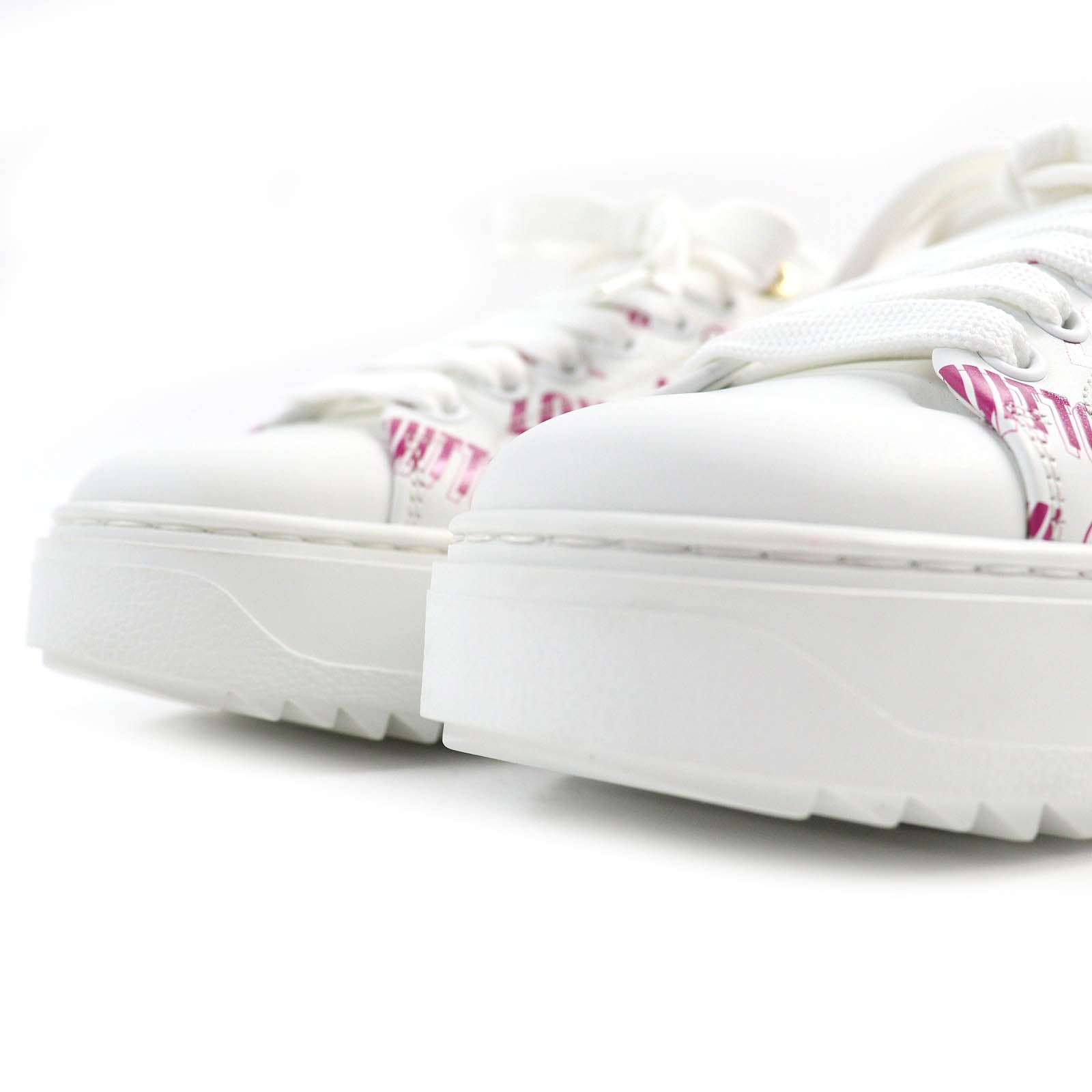 Louis Vuitton Graphic Logo Leather Sneakers