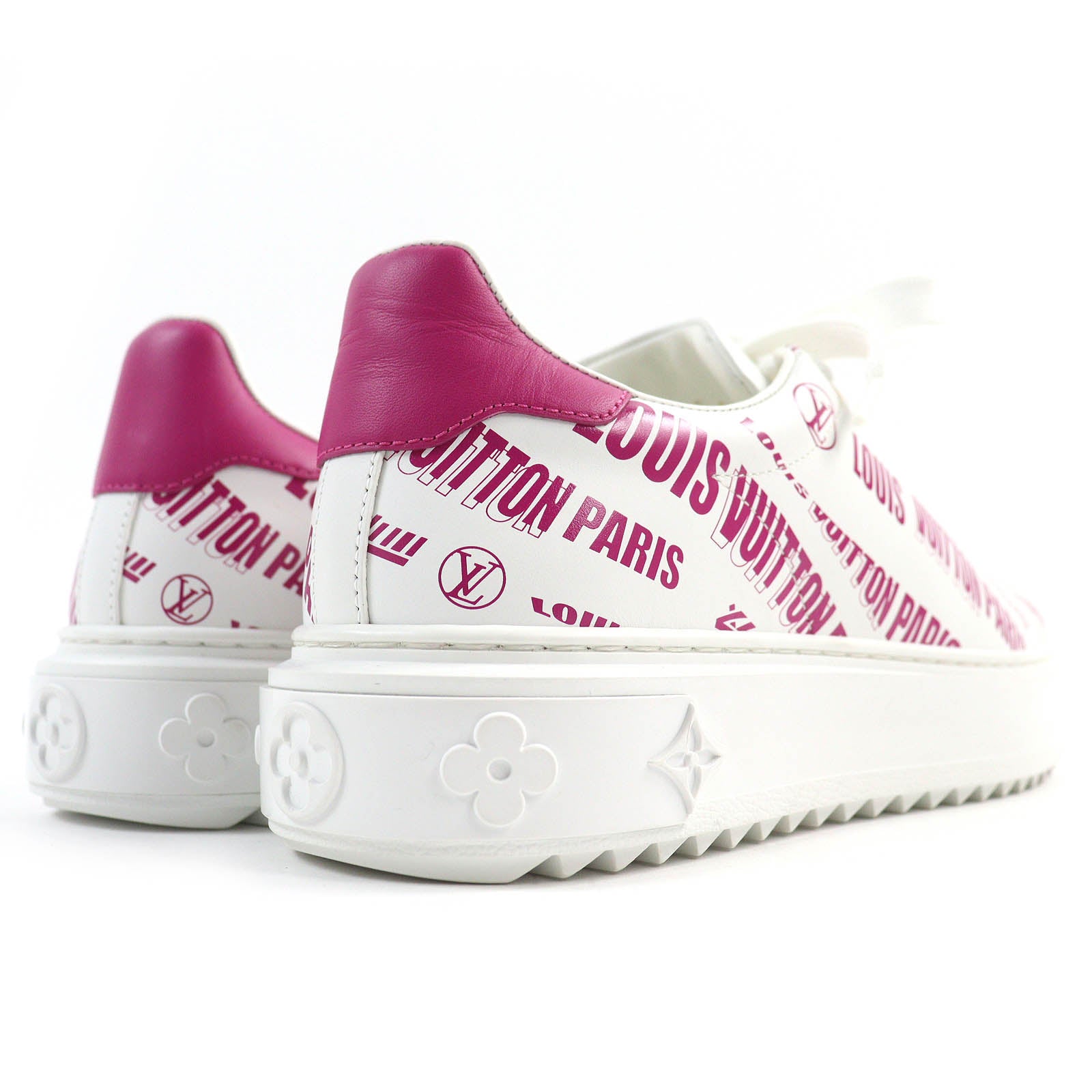 Louis Vuitton Graphic Logo Leather Sneakers