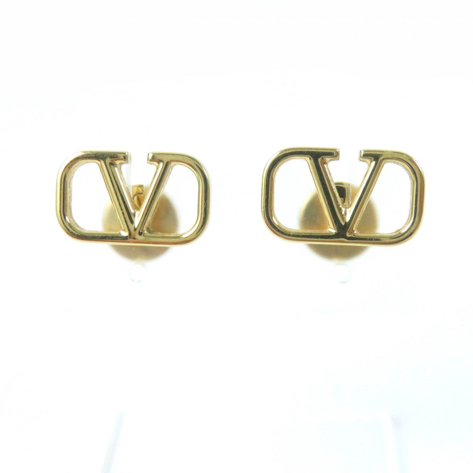 Valentino V Logo Signature Pierce Earrings