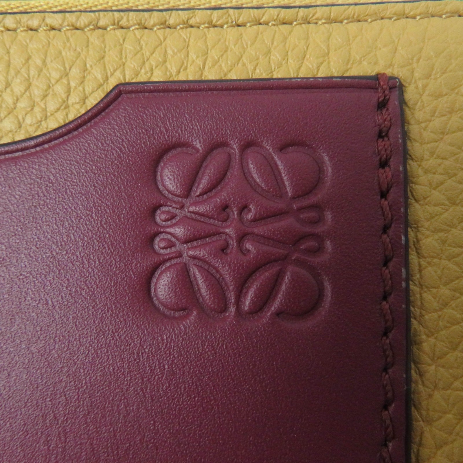 LOEWE Coin Card Holder Anagram Leather