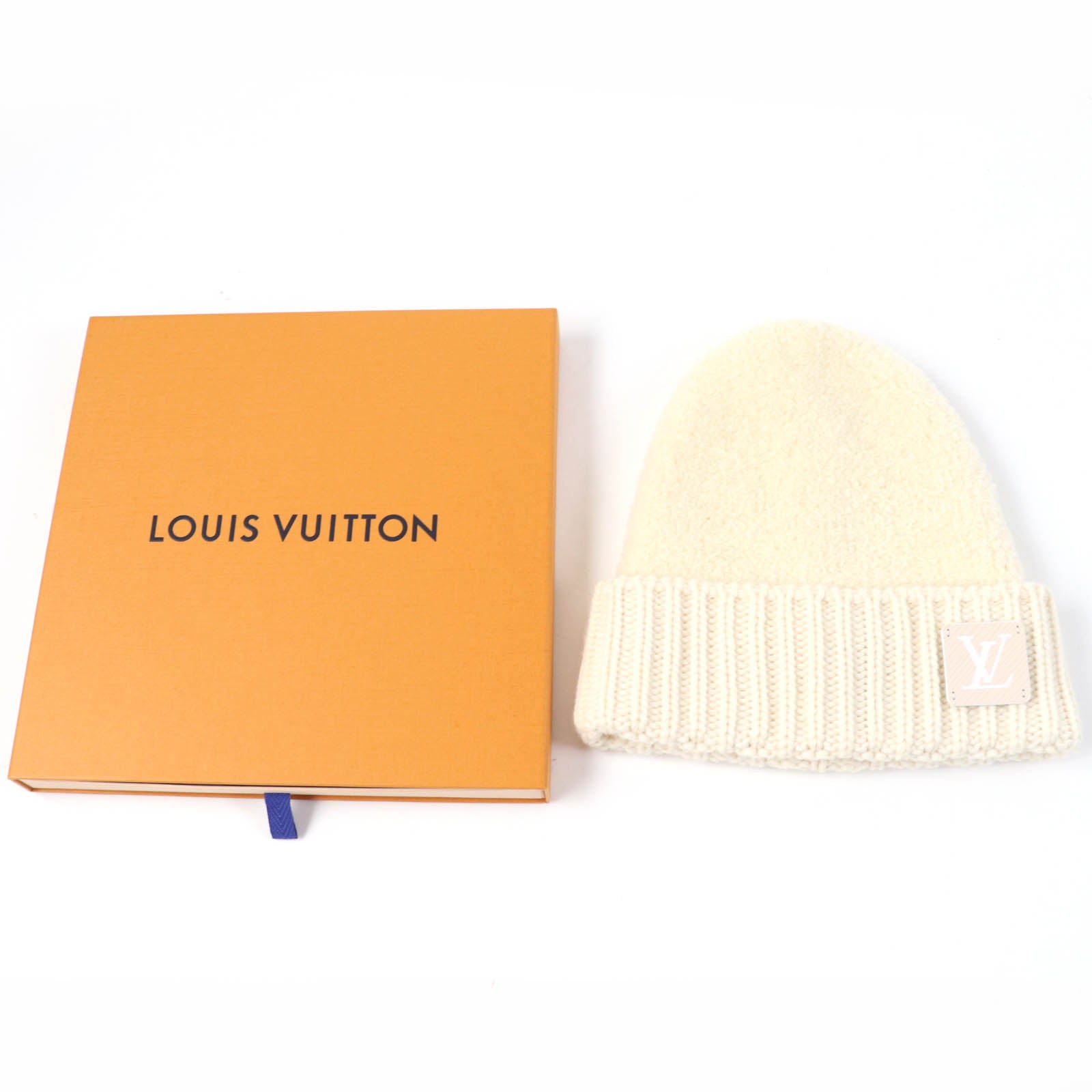 Louis Vuitton Beanie Wool Nylon Signature Knit Cap