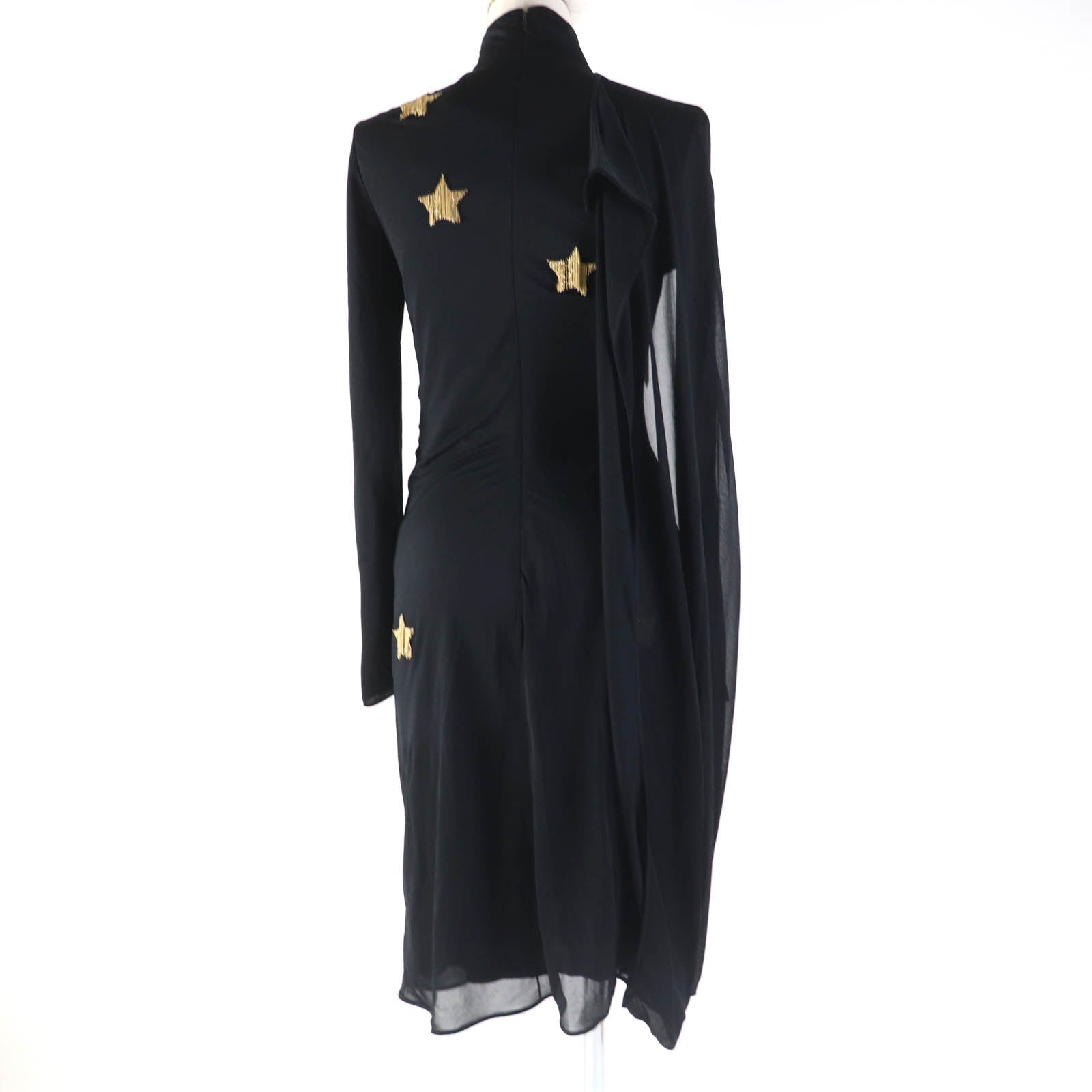 Burberry Star Motif Long Sleeve Dress Black 36