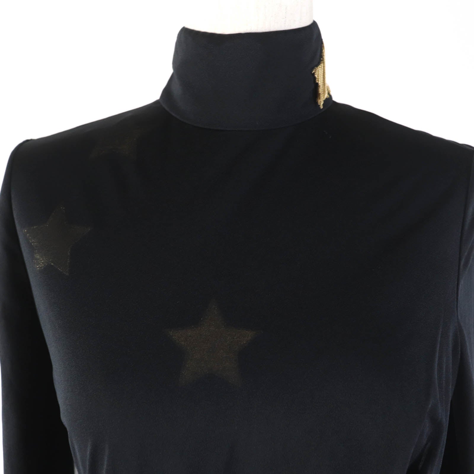 Burberry Star Motif Long Sleeve Dress Black 36