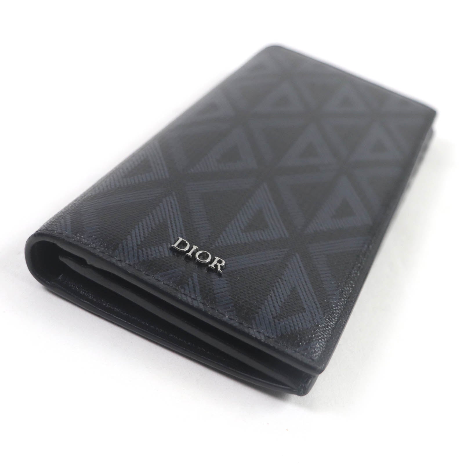 Dior CD Diamond Bi-fold Wallet Leather