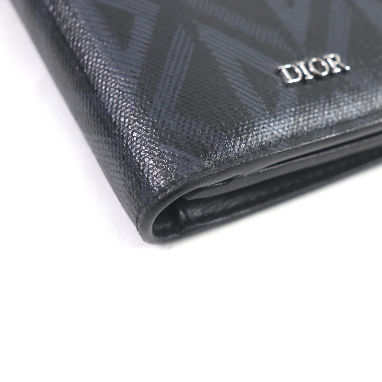 Dior CD Diamond Bi-fold Wallet Leather