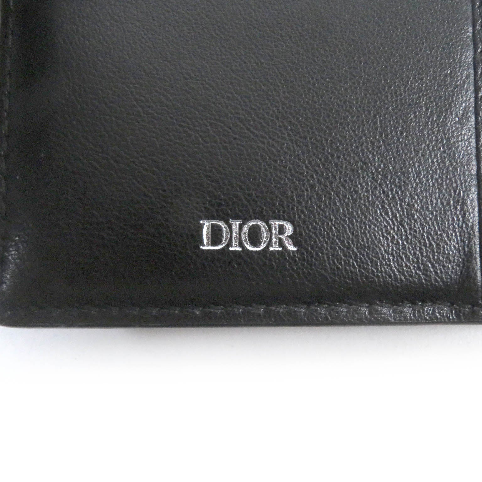 Dior CD Diamond Bi-fold Wallet Leather