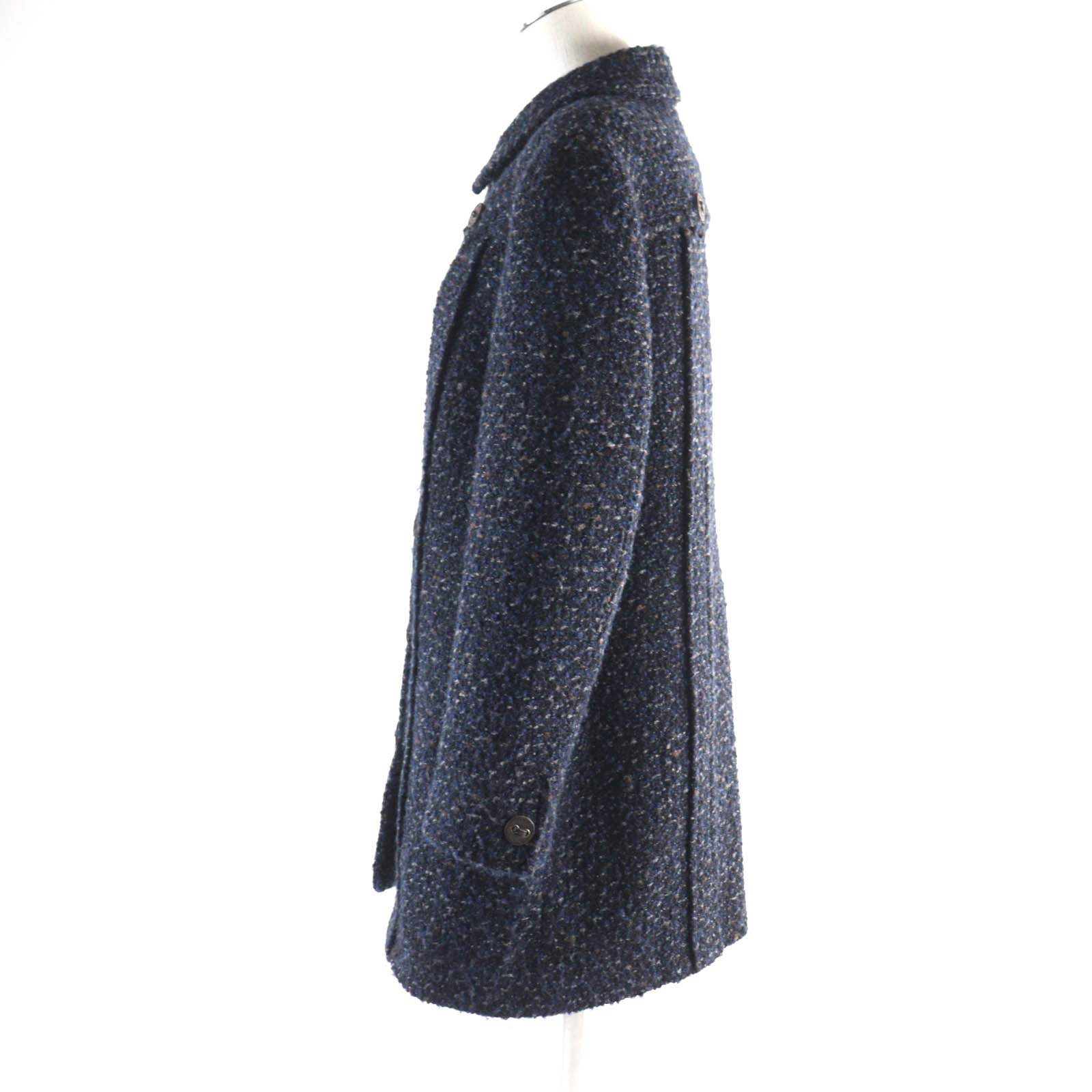 CHANEL Vintage Wool Mohair Tweed Coat Women