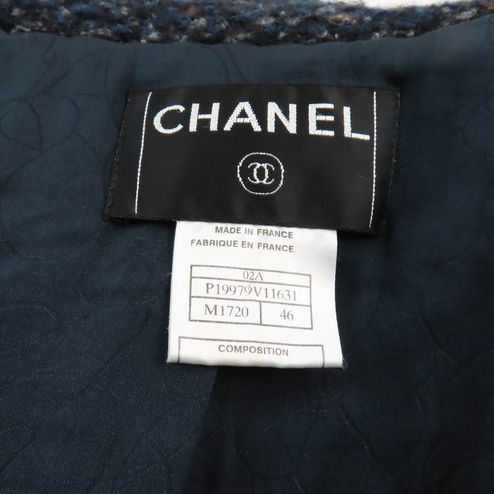 CHANEL Vintage Wool Mohair Tweed Coat Women