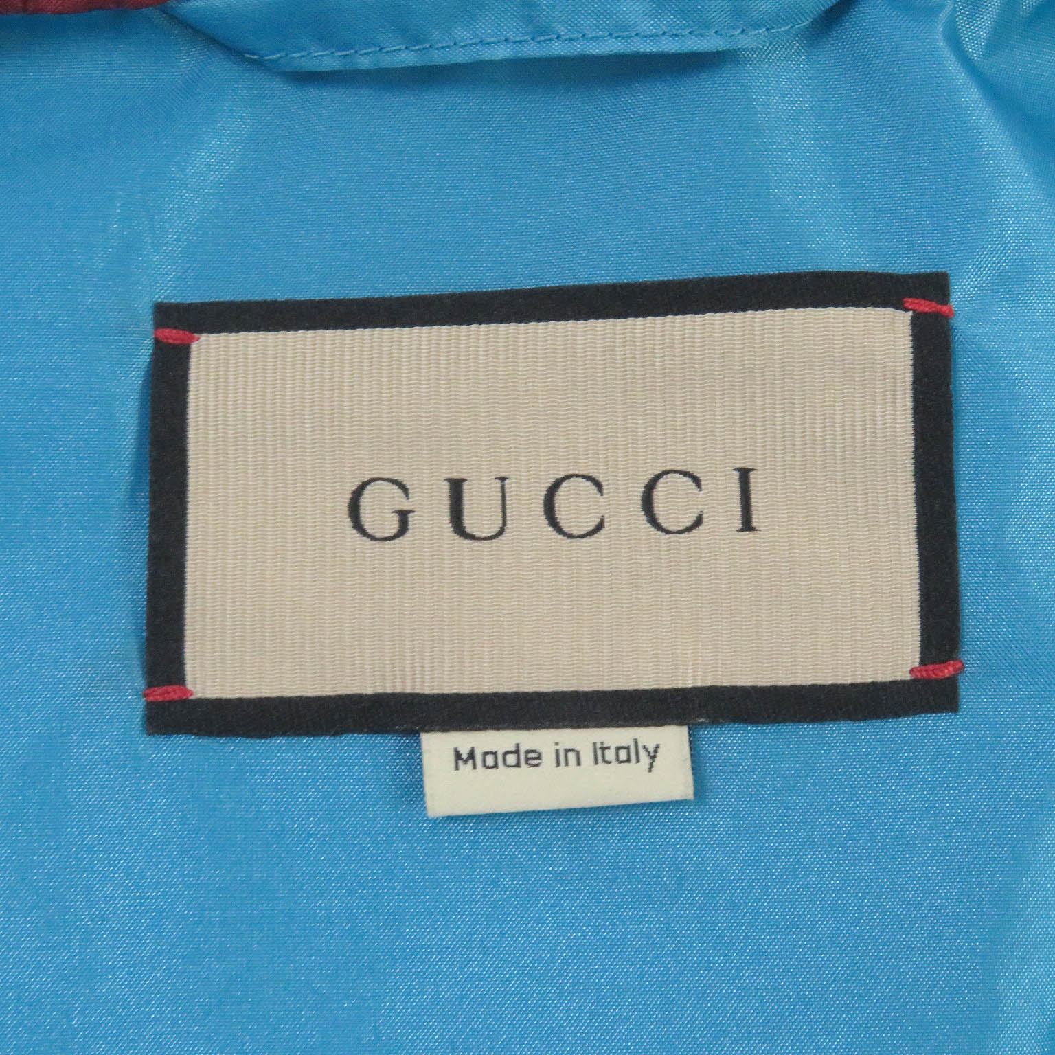 Gucci Nylon Hooded Mountain Parka Blue 42