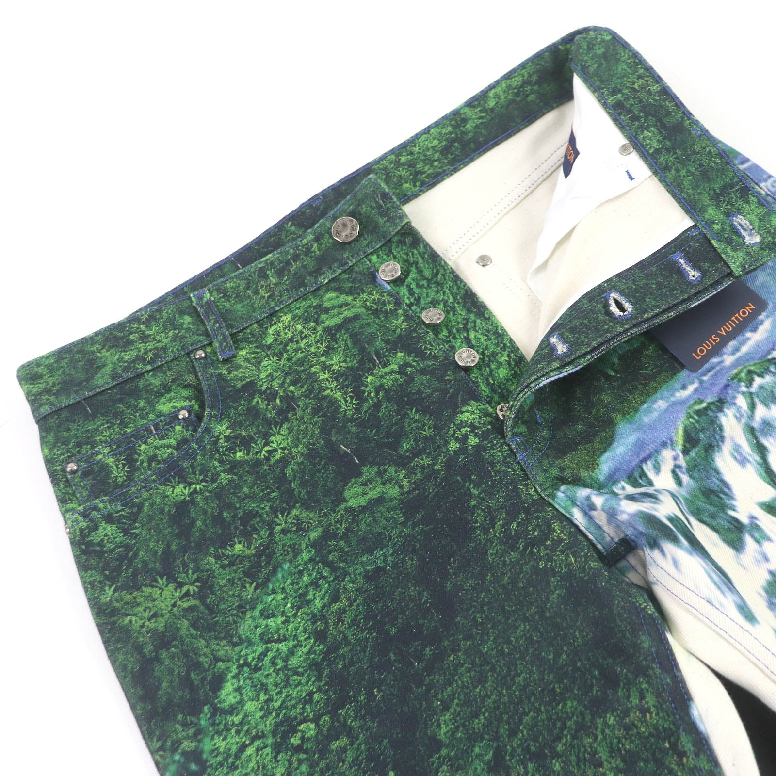 Louis Vuitton Amen Break Denim Pants Multicolor