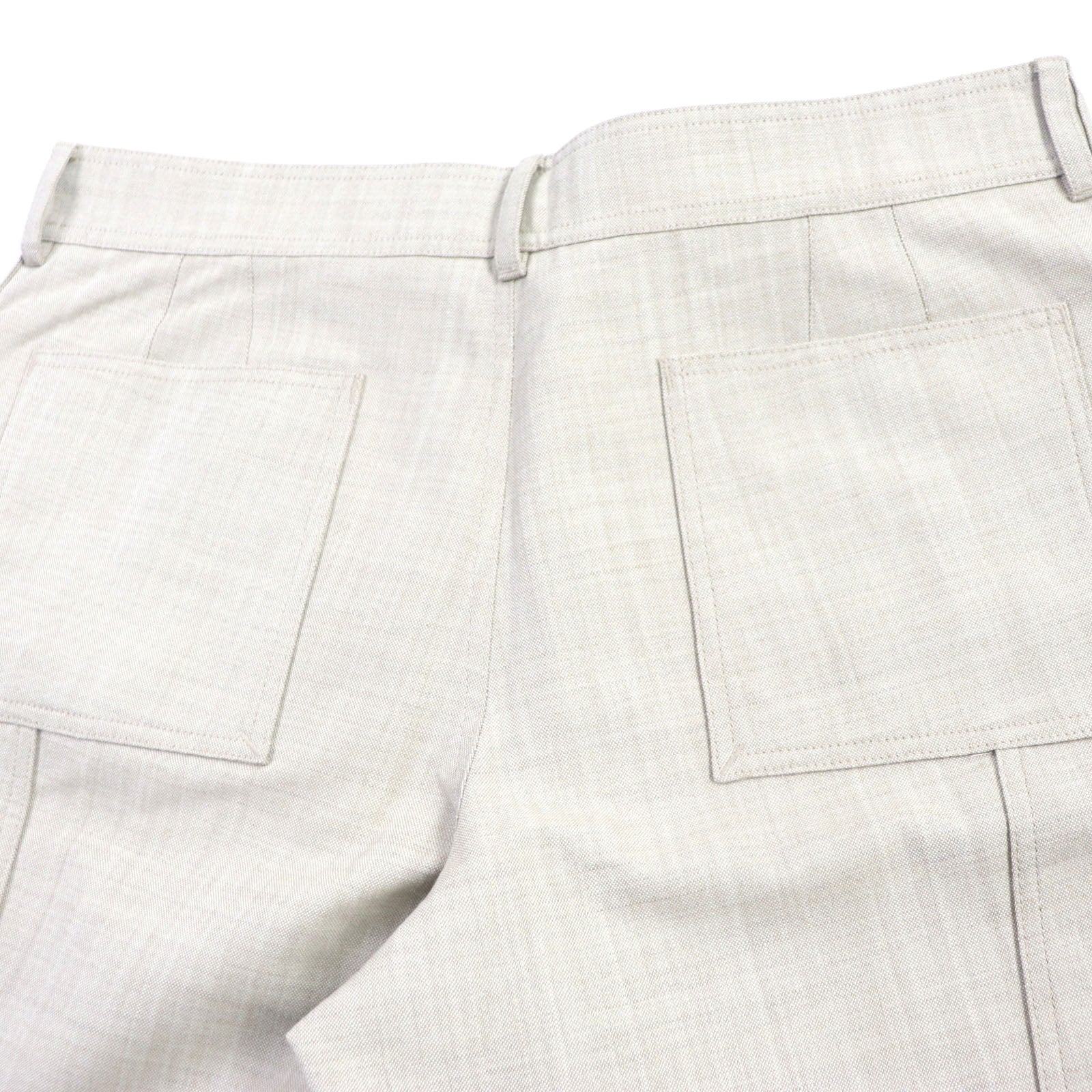 Burberry Wool Logo Button Shorts Beige 56