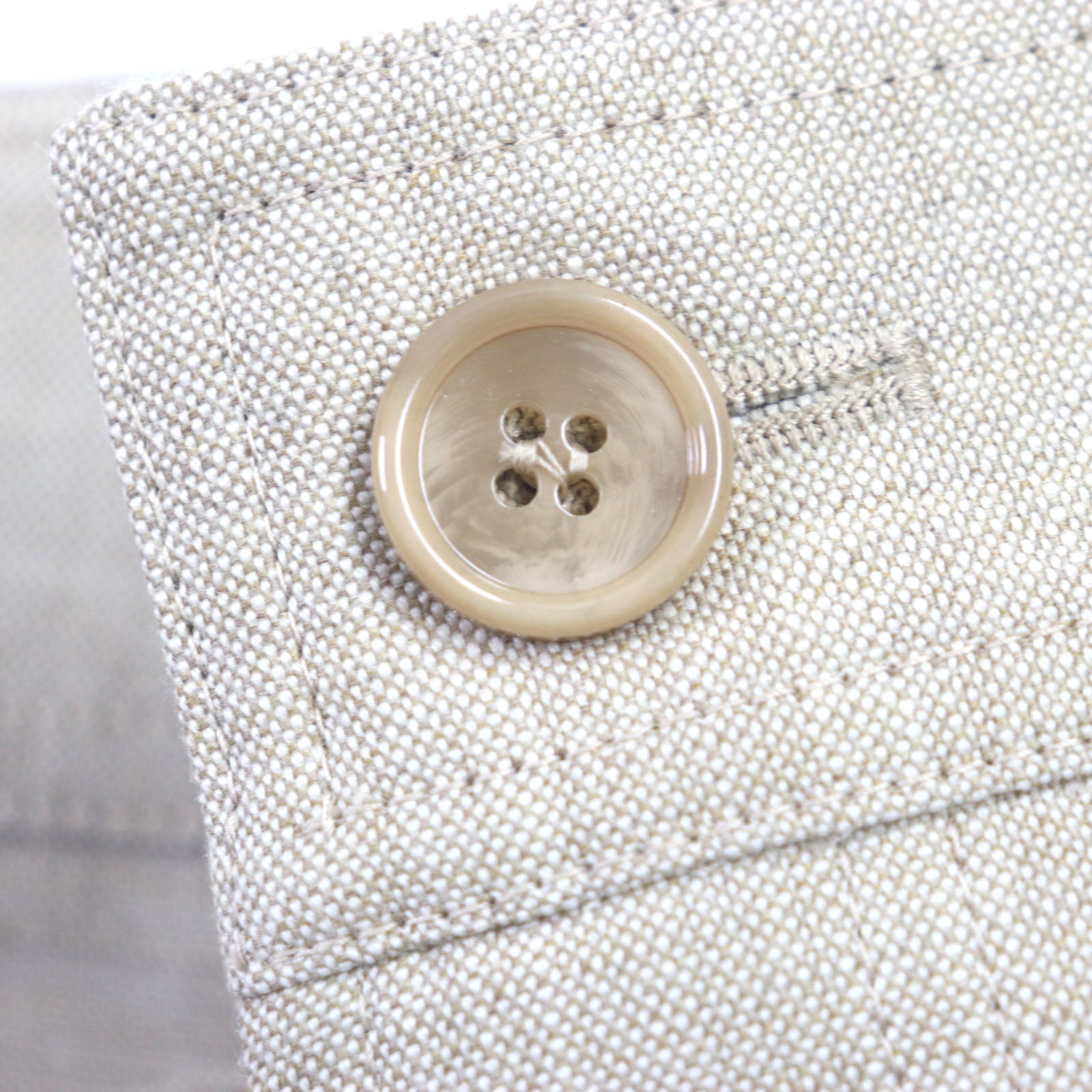 Burberry Wool Logo Button Shorts Beige 56