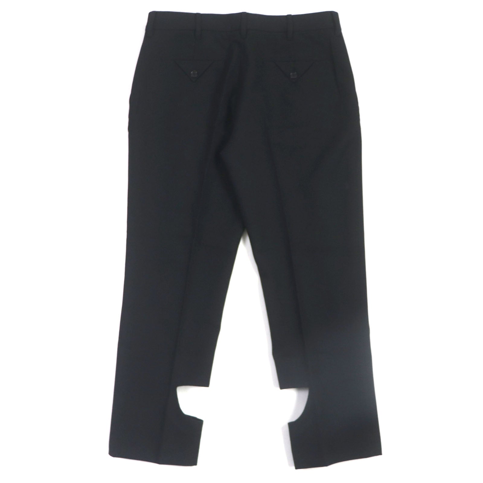 Burberry Wool Logo Button Pants Black 42