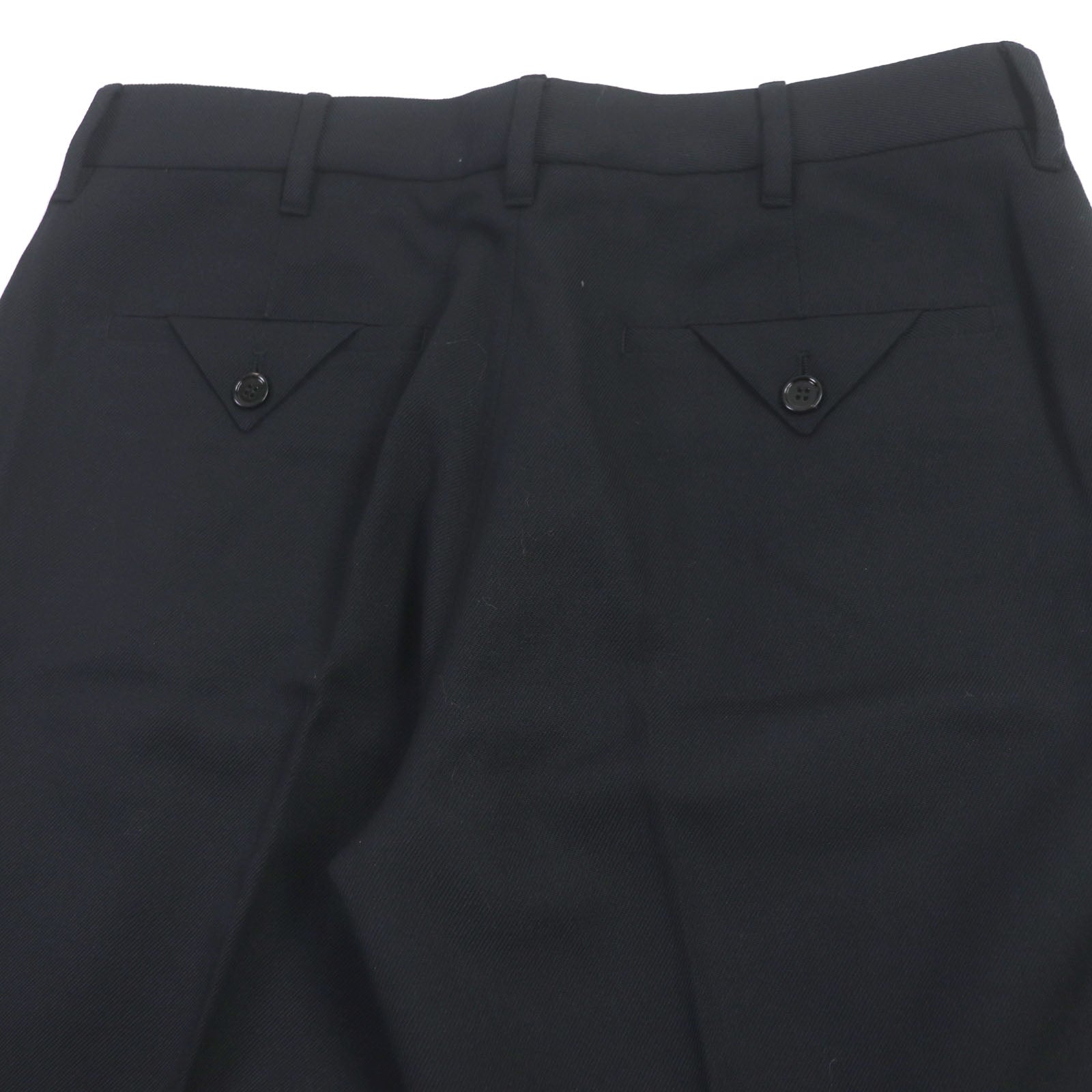 Burberry Wool Logo Button Pants Black 42