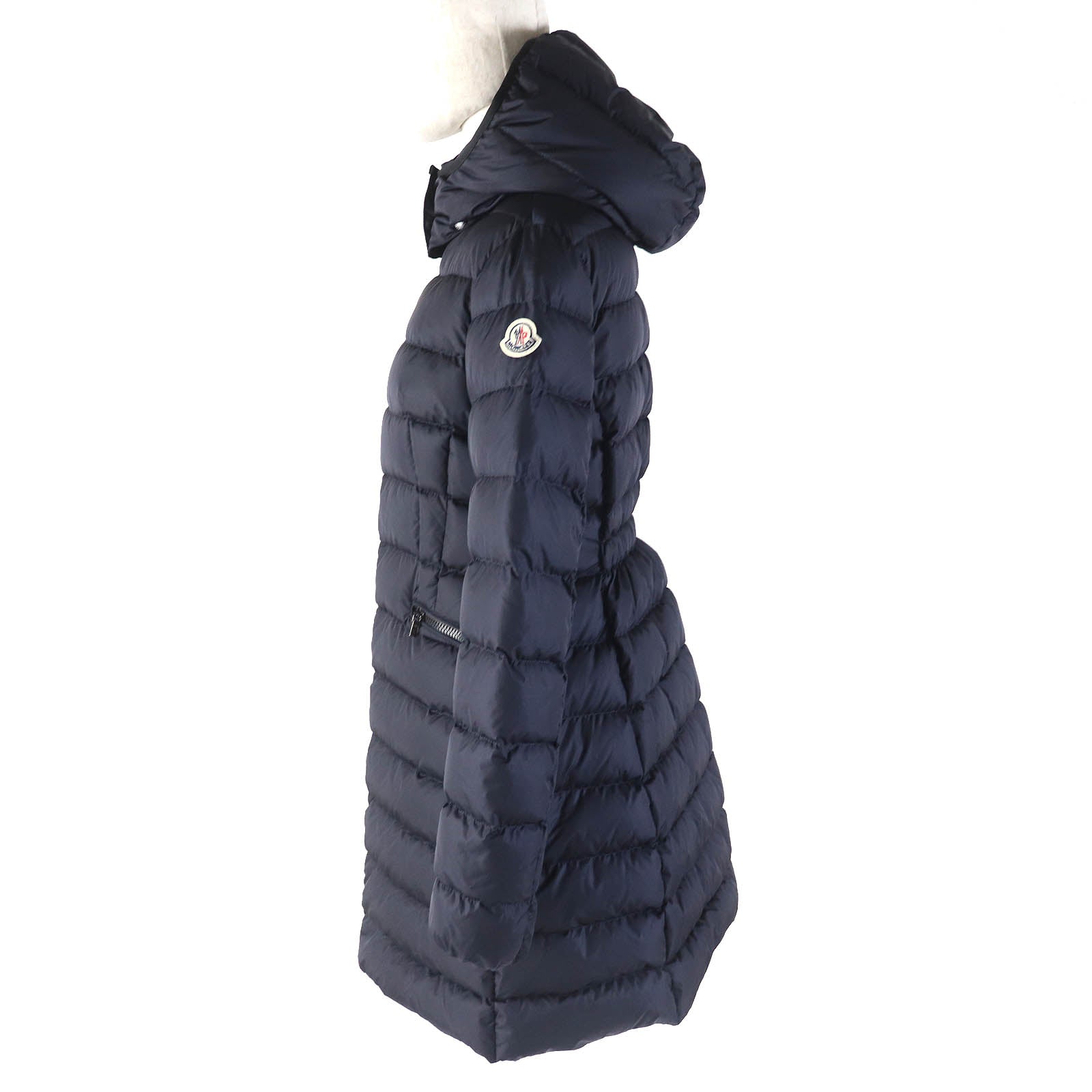 Moncler CHARPAL Nylon Hooded Down Coat Kids 14A Navy