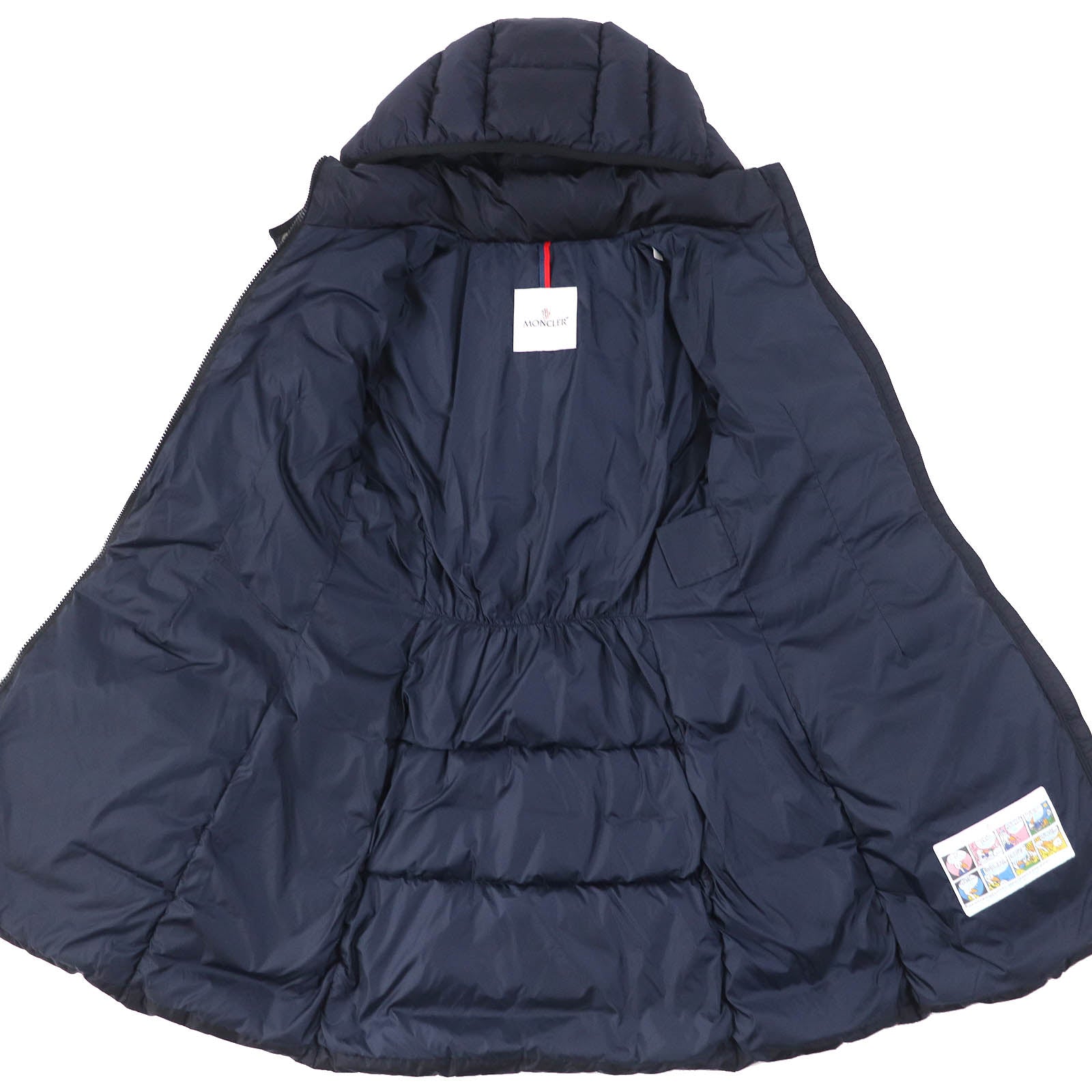 Moncler CHARPAL Nylon Hooded Down Coat Kids 14A Navy