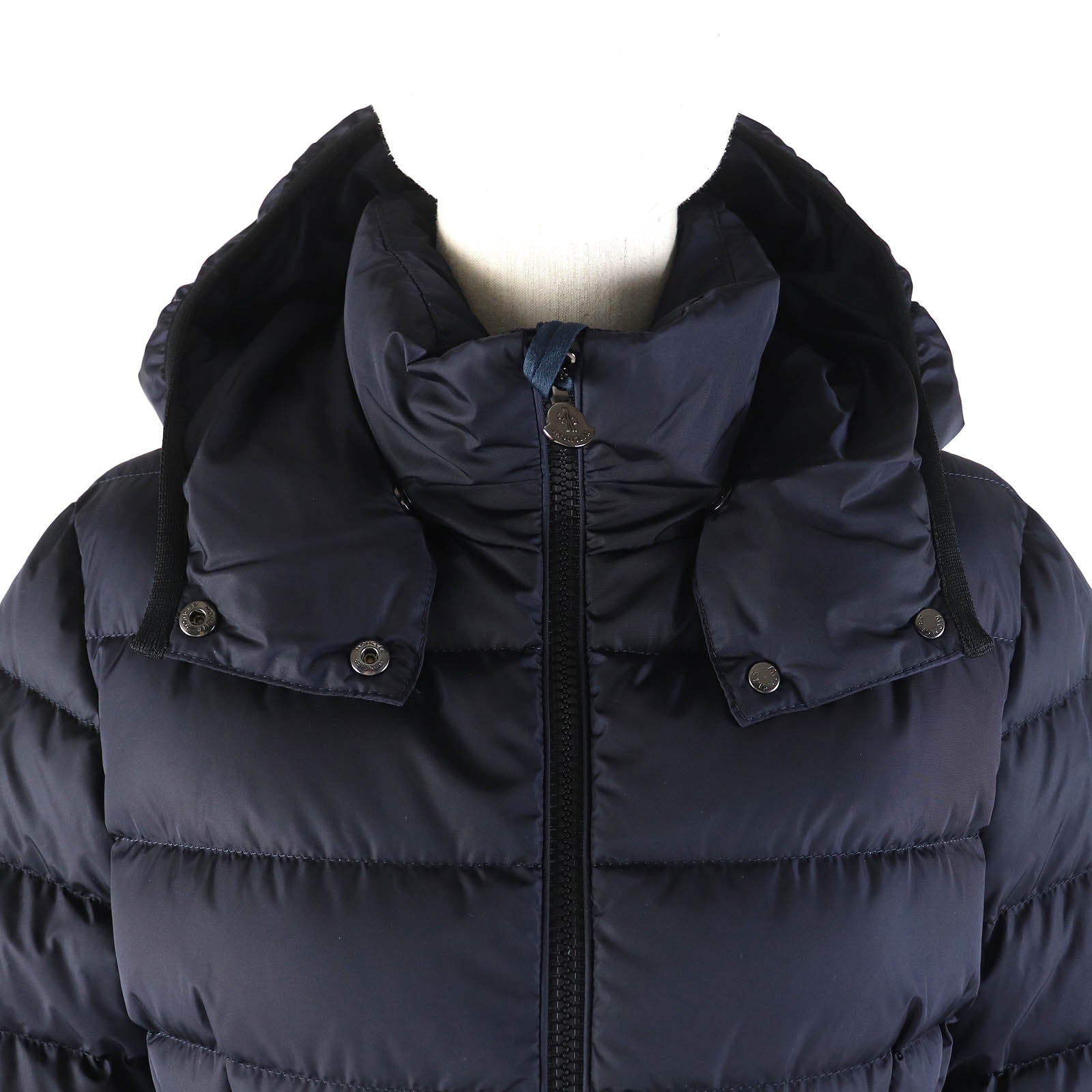 Moncler CHARPAL Nylon Hooded Down Coat Kids 14A Navy