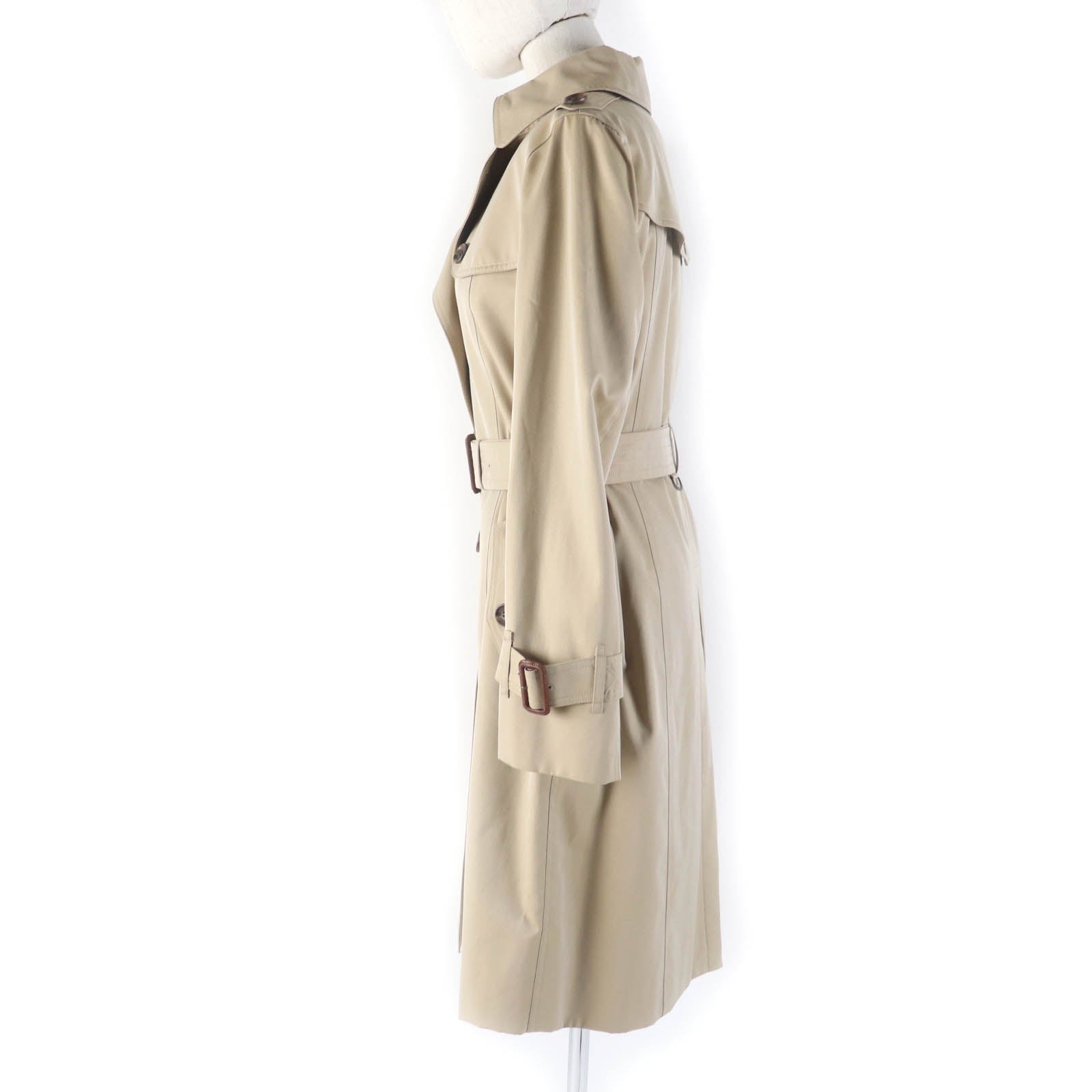 Burberry Cotton Trench Coat Beige 40 Women