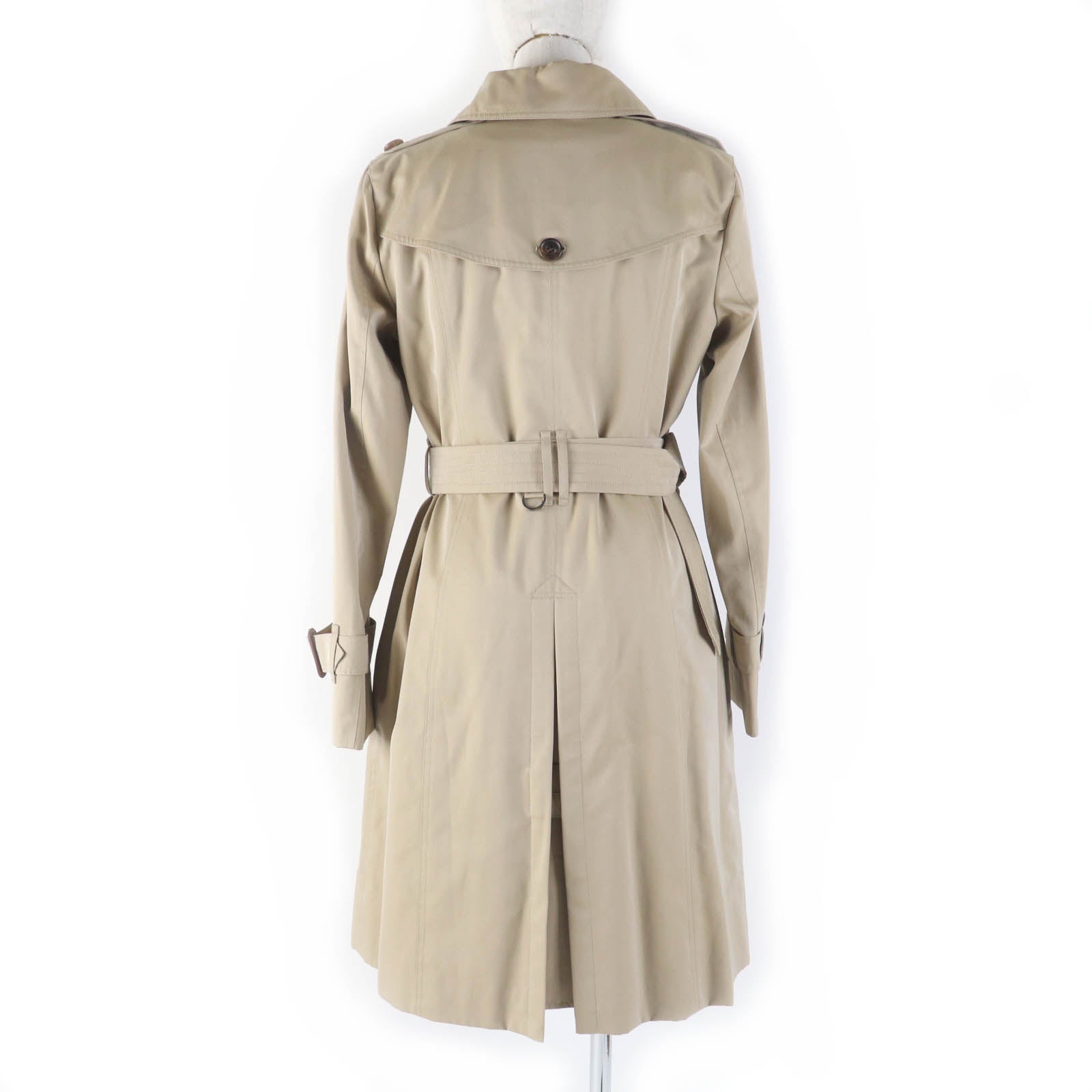 Burberry Cotton Trench Coat Beige 40 Women