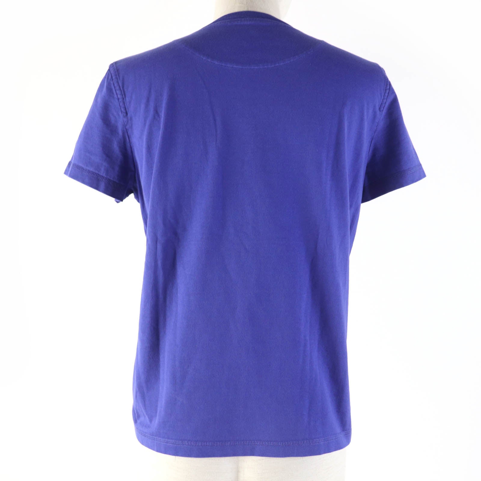 Hermes H Embroidered Pocket T-Shirt Blue 38