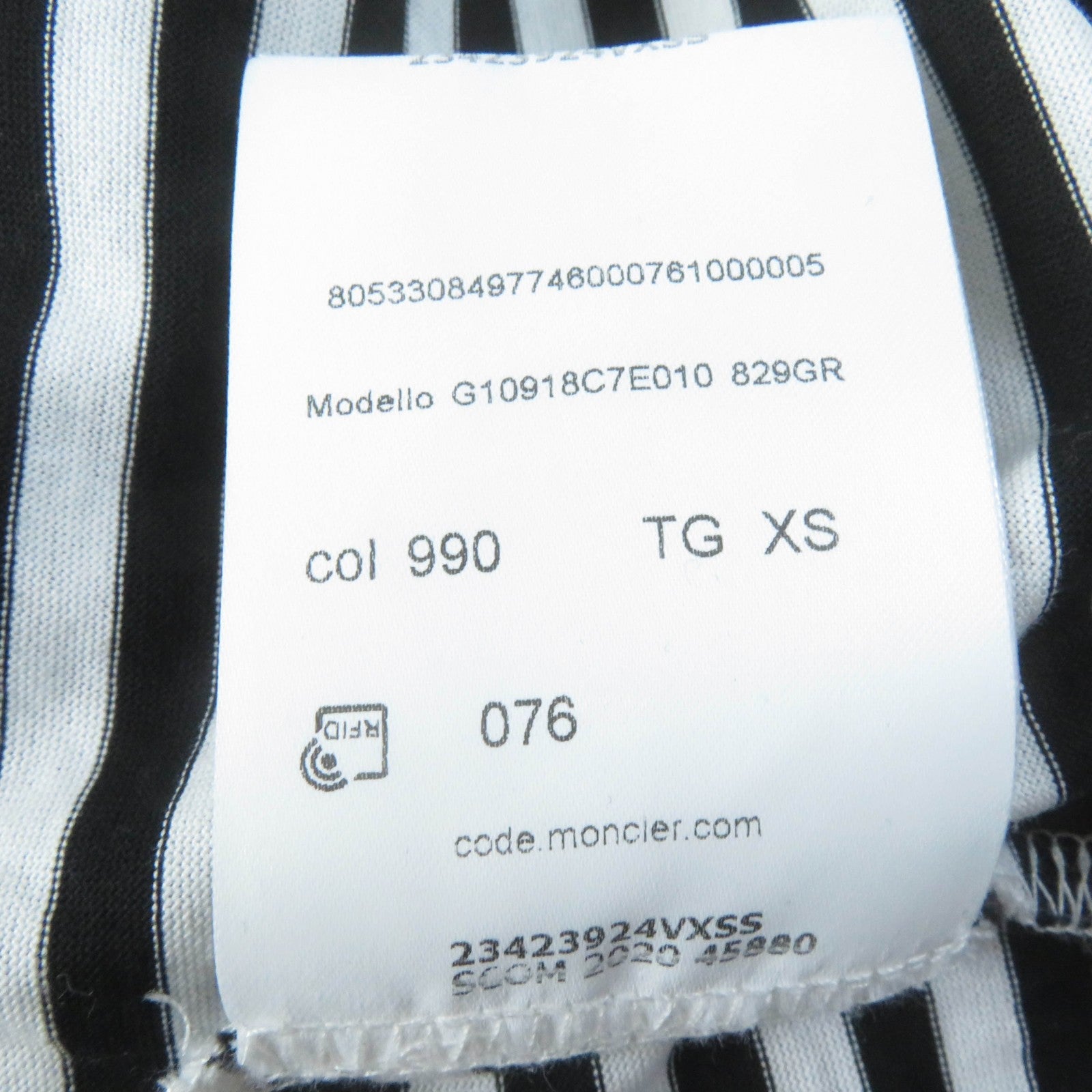 Moncler Cotton Logo Border T-shirt XS