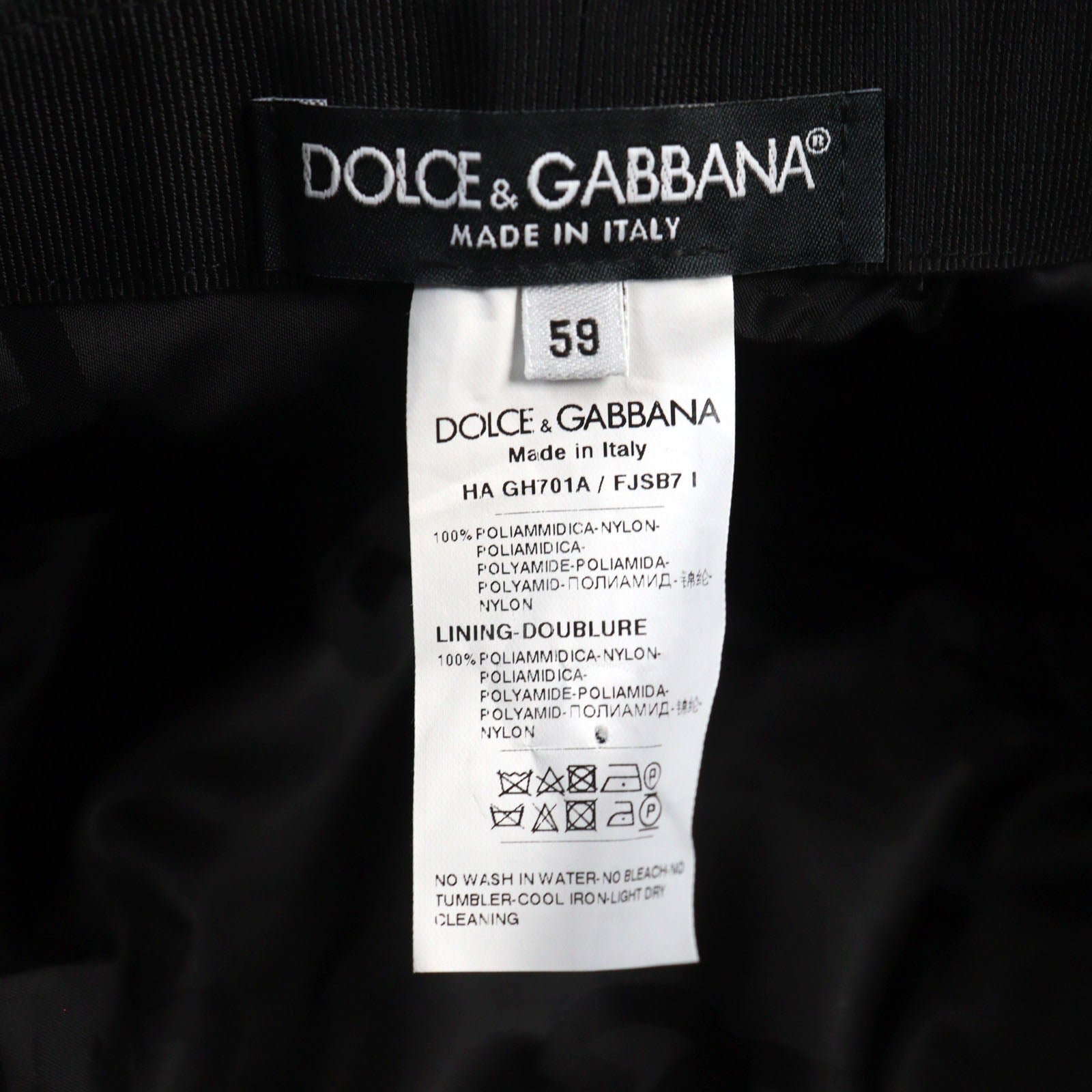 Dolce & Gabbana Nylon DG Logo Bucket Hat