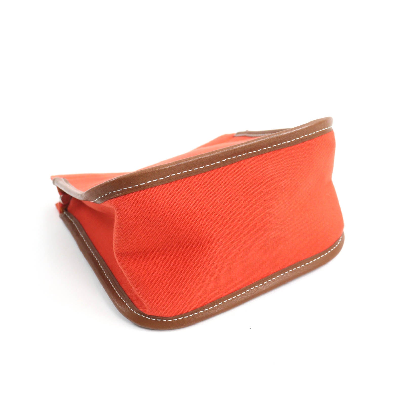 Hermes Leather Pouch Orange Camaille PM