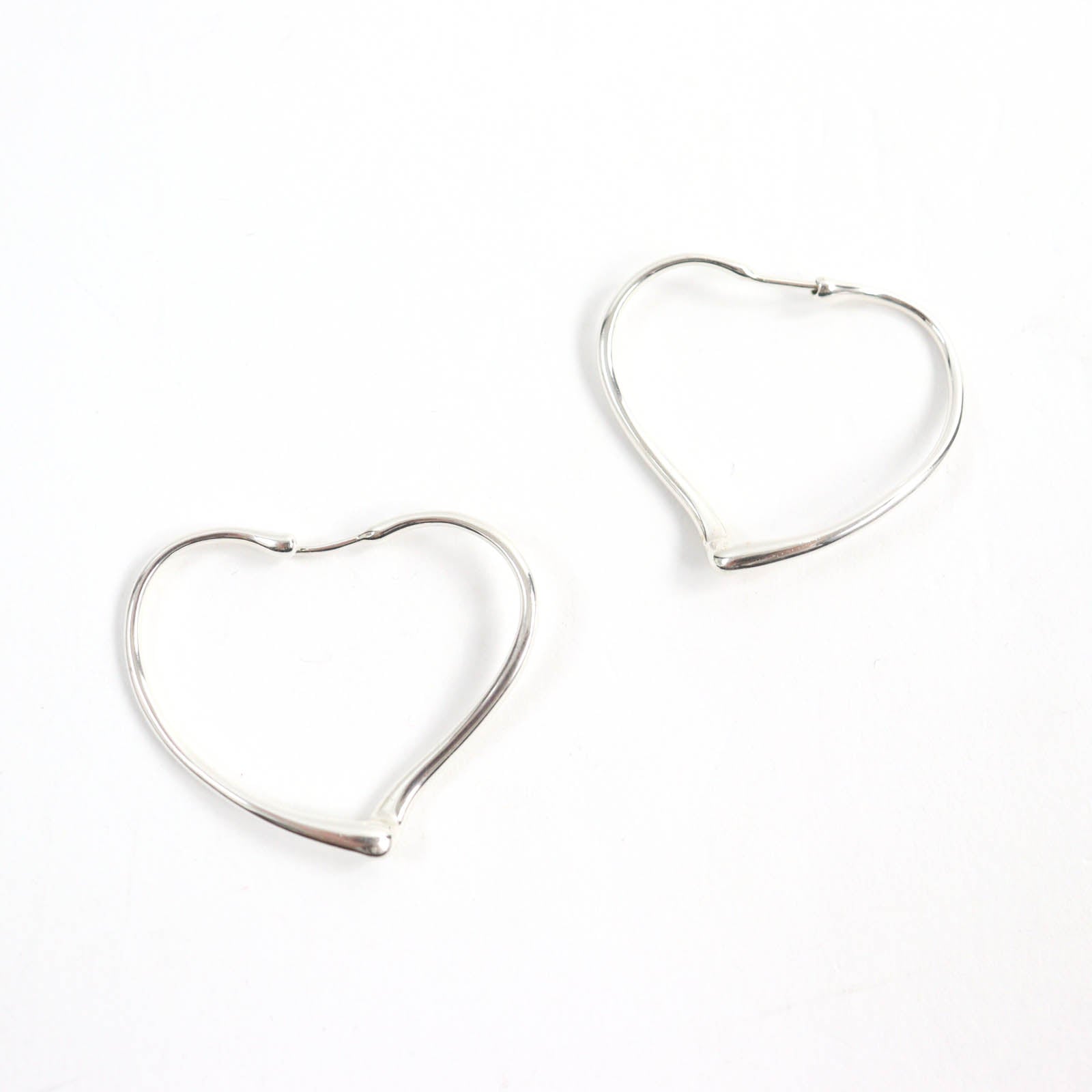 Tiffany & Co Elsa Peretti Open Heart Hoop Earrings