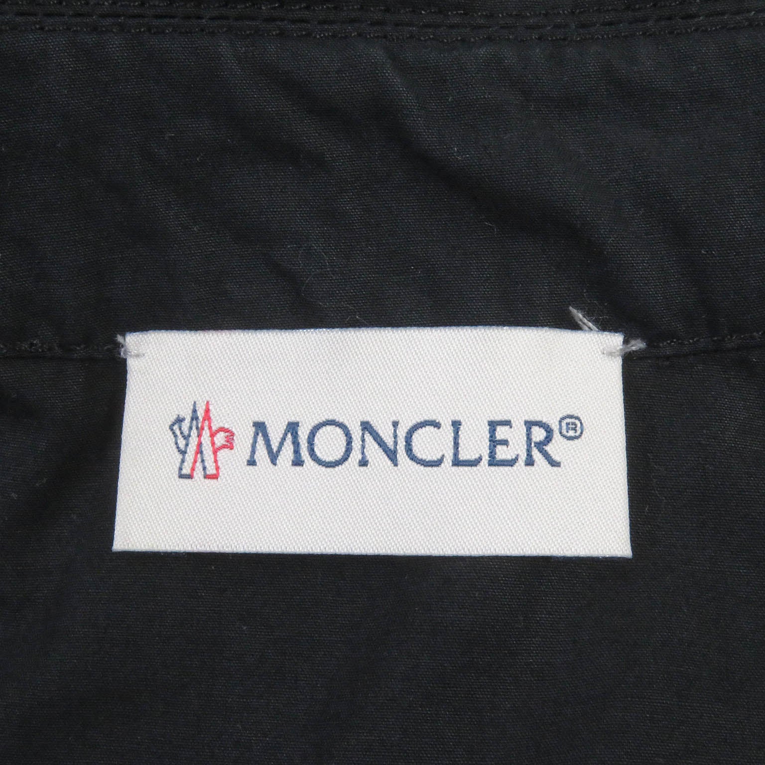 Moncler Cotton Zip-up Shirt Jacket Black