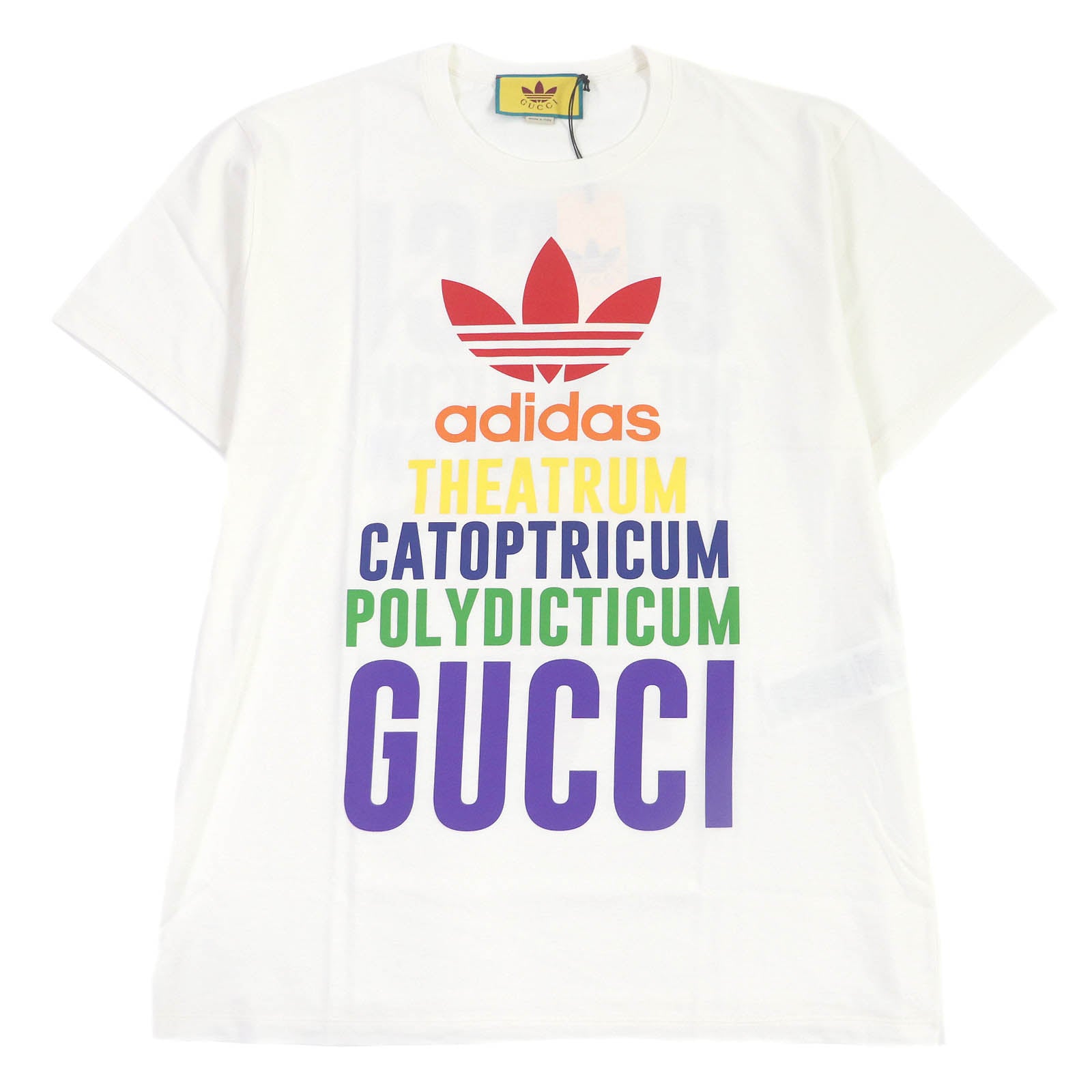 GUCCI adidas Trefoil Logo Cotton T-Shirt M