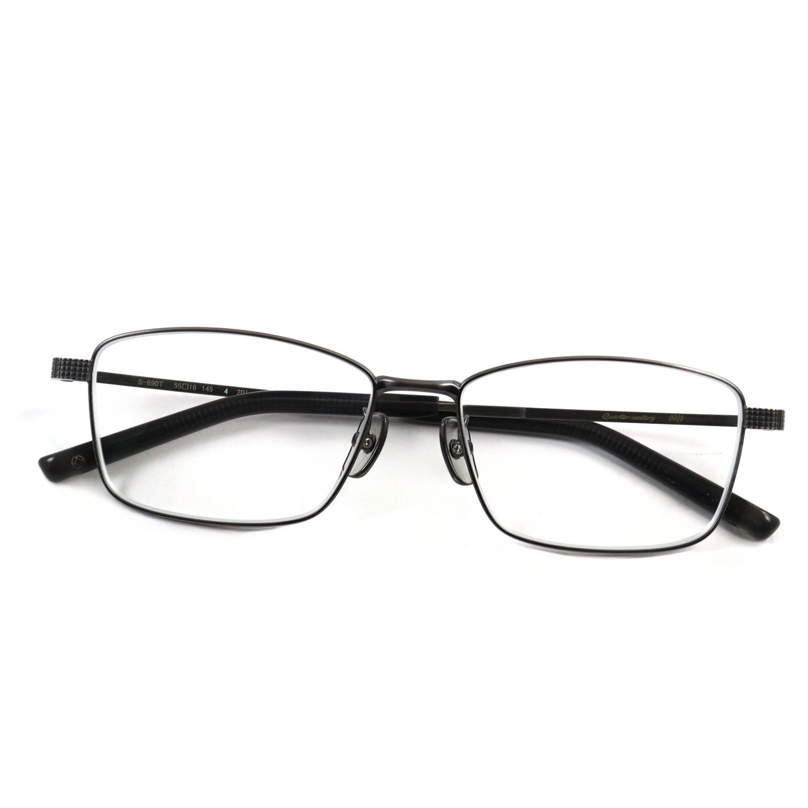 999.9 S-690T Titanium Square Glasses Eyewear