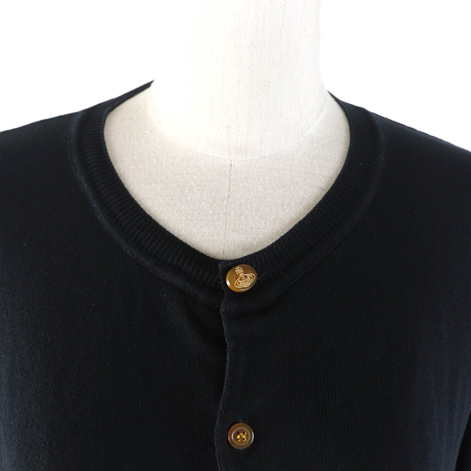 Vivienne Westwood Cotton Logo Cardigan Black M