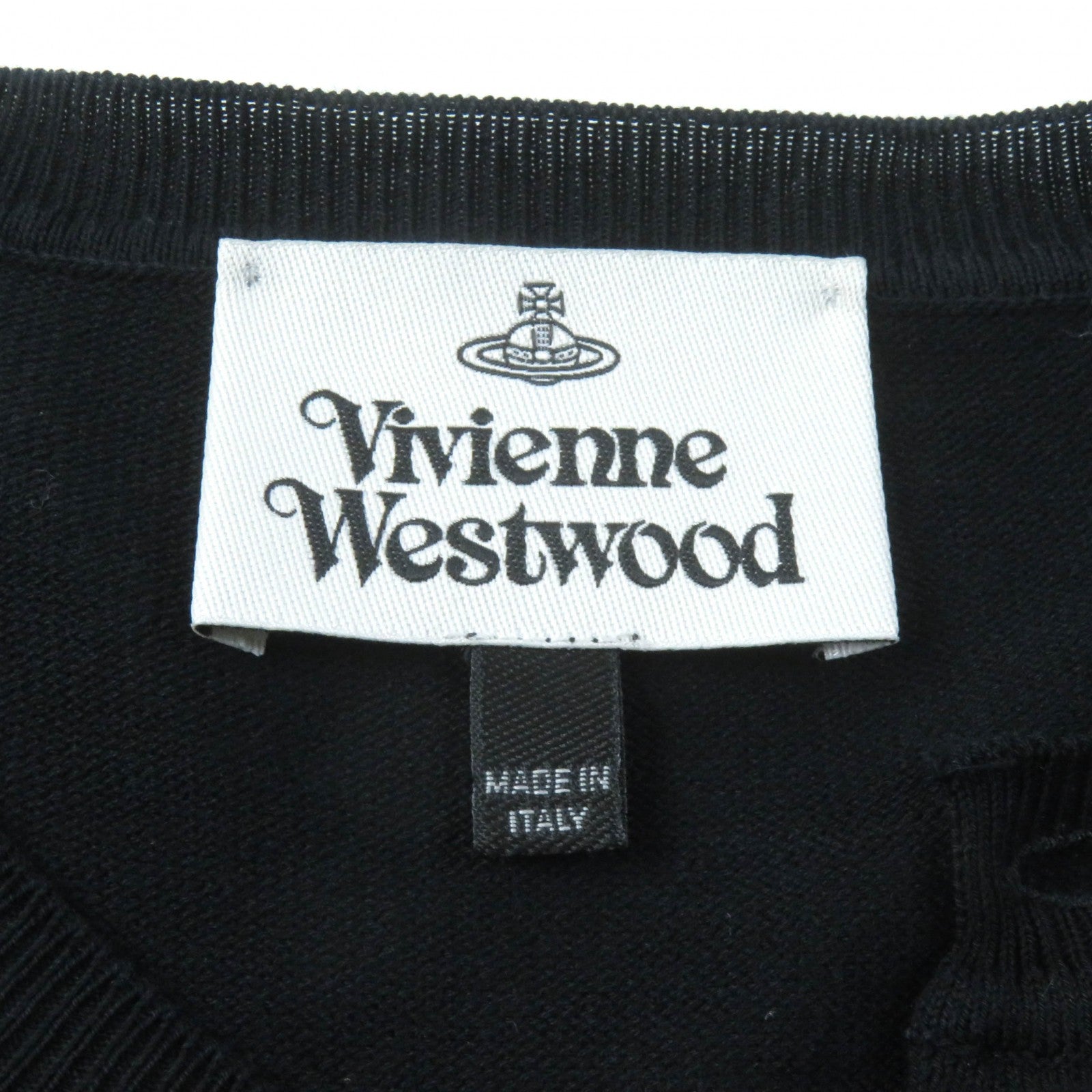 Vivienne Westwood Cotton Logo Cardigan Black M