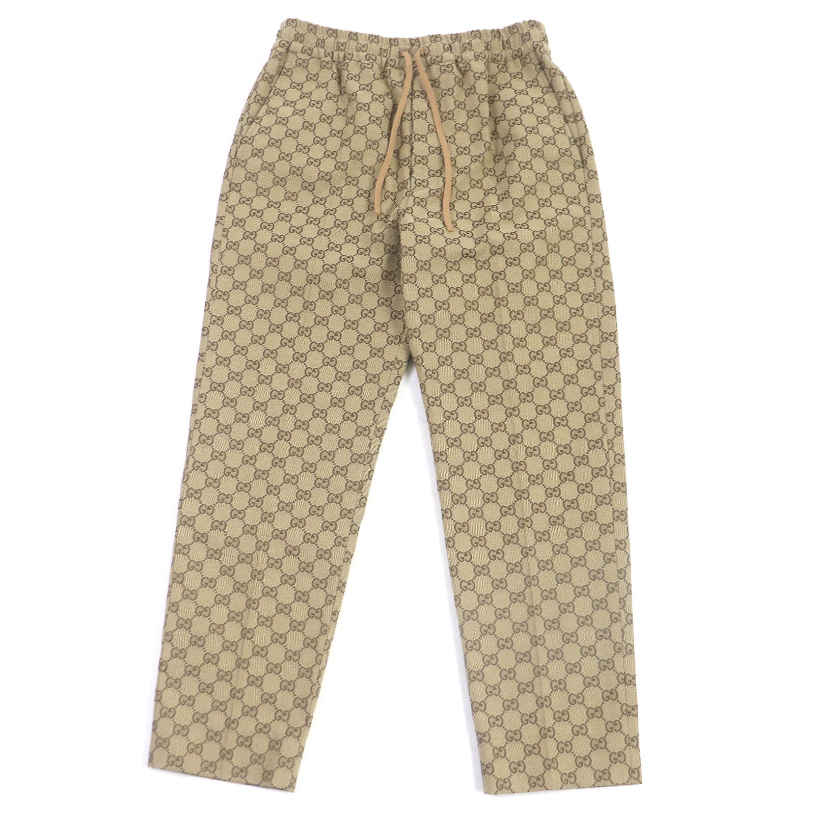 Gucci GG Canvas Jogger Pants Brown 46