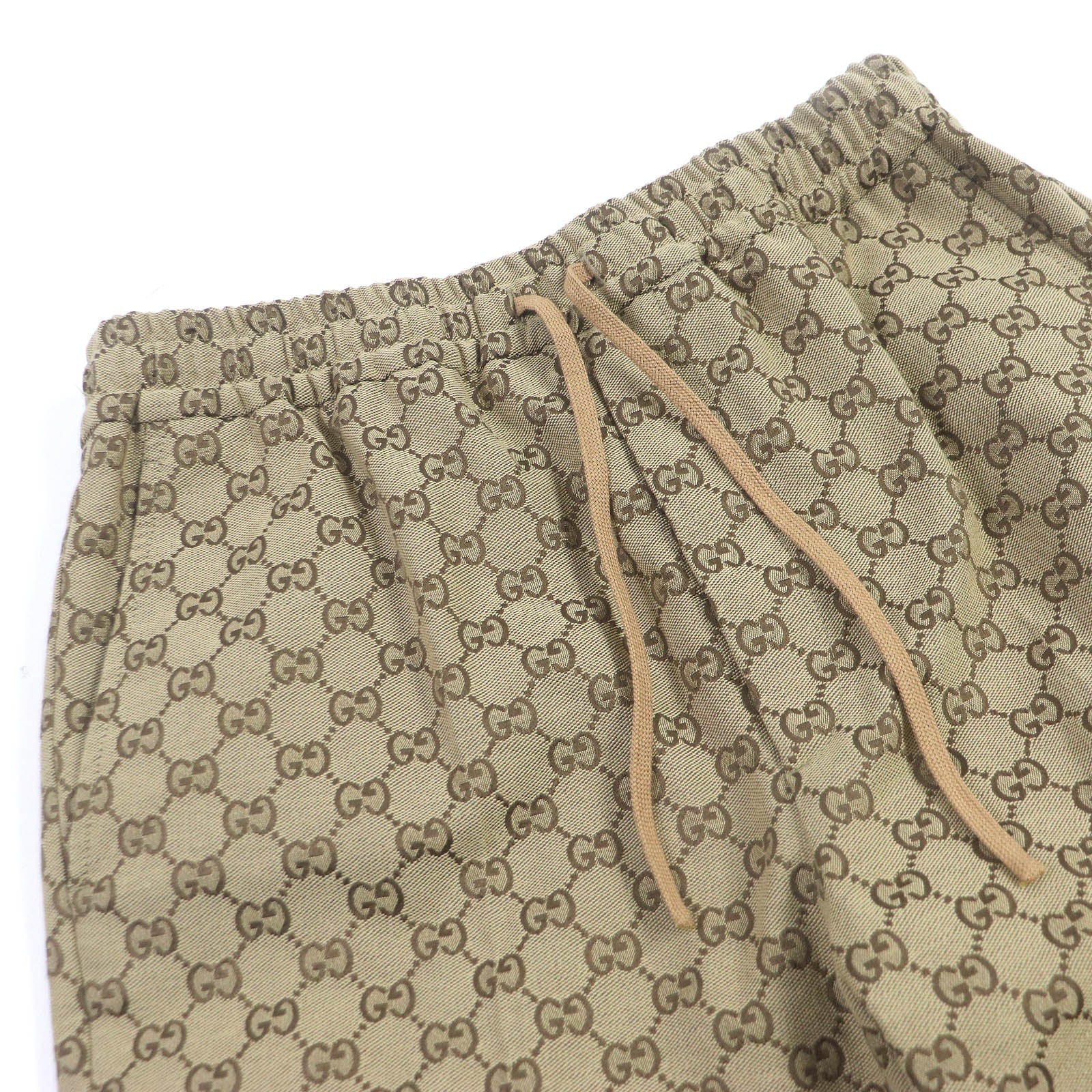 Gucci GG Canvas Jogger Pants Brown 46