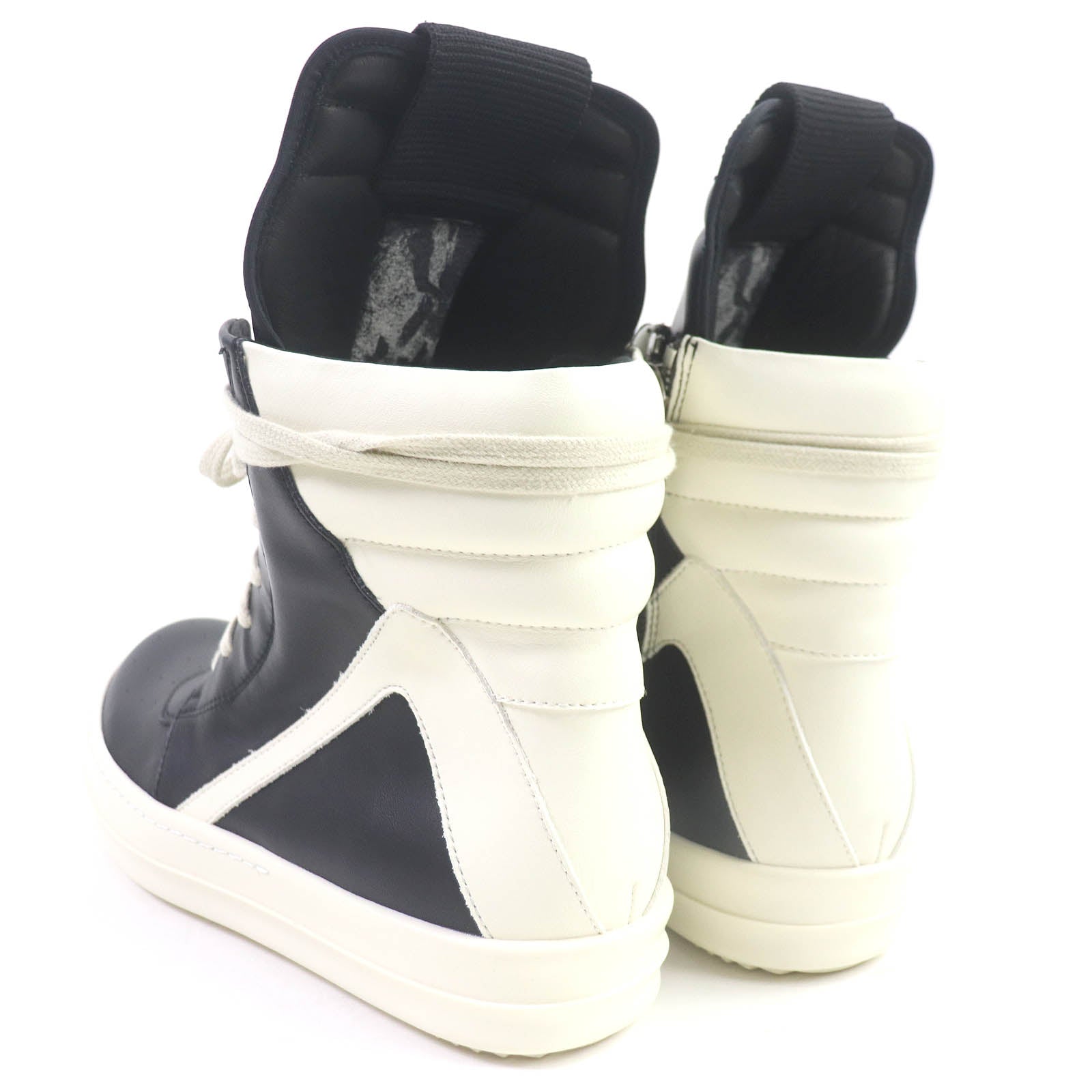 Rick Owens Geobasket Leather High Sneakers Black 43