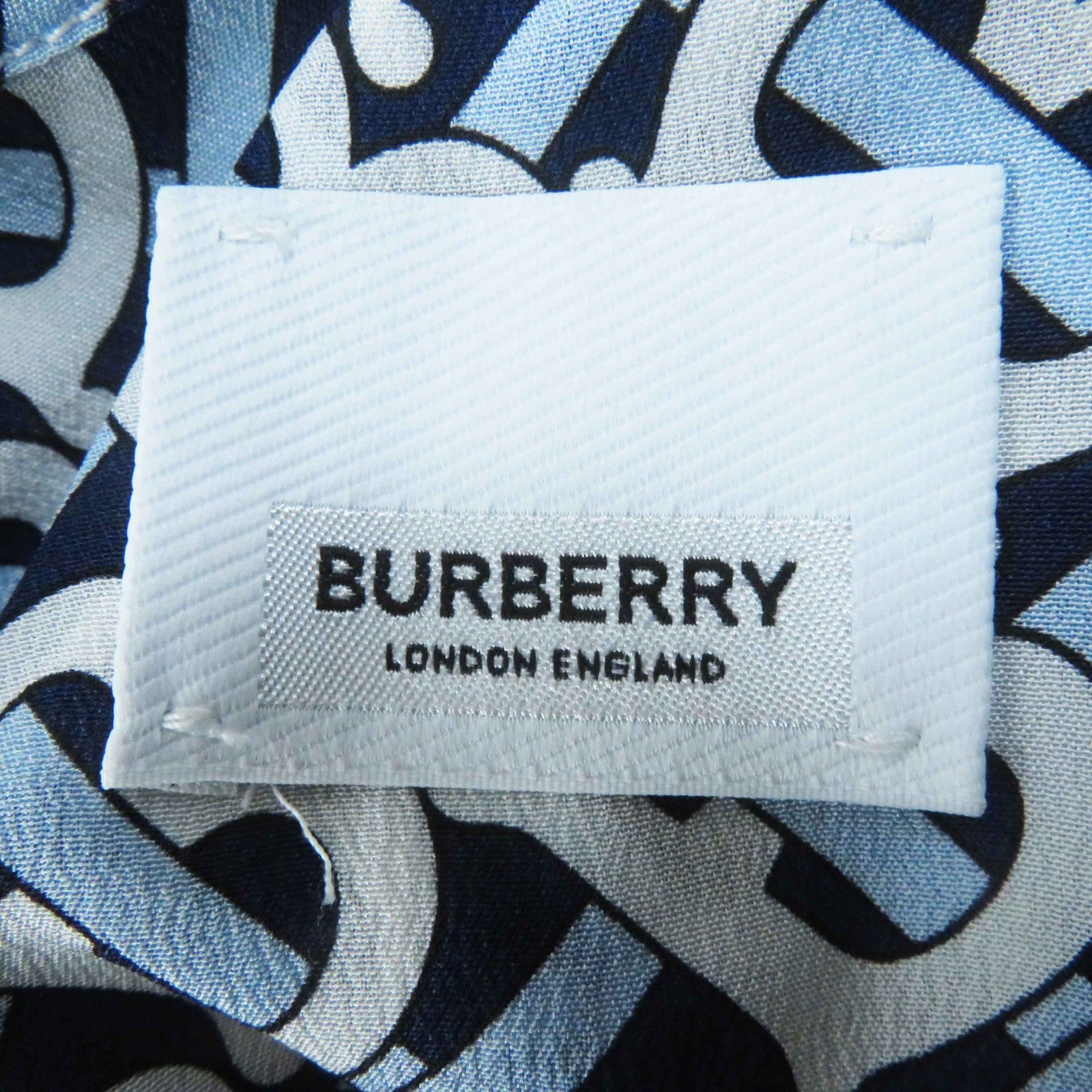 Burberry Silk Logo Button Monogram Pajama Shirt