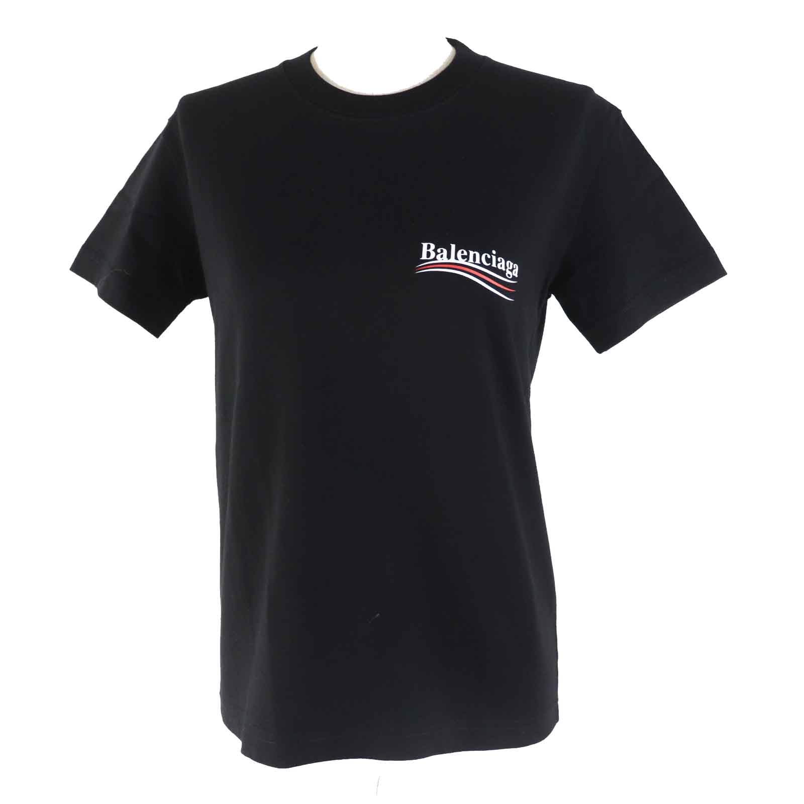 Balenciaga Cotton Logo T-shirt Black M