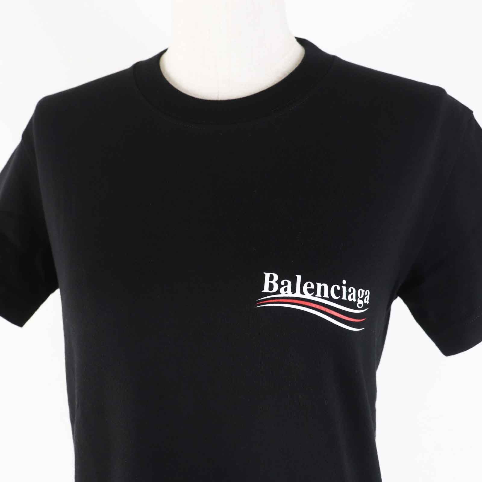 Balenciaga Cotton Logo T-shirt Black M